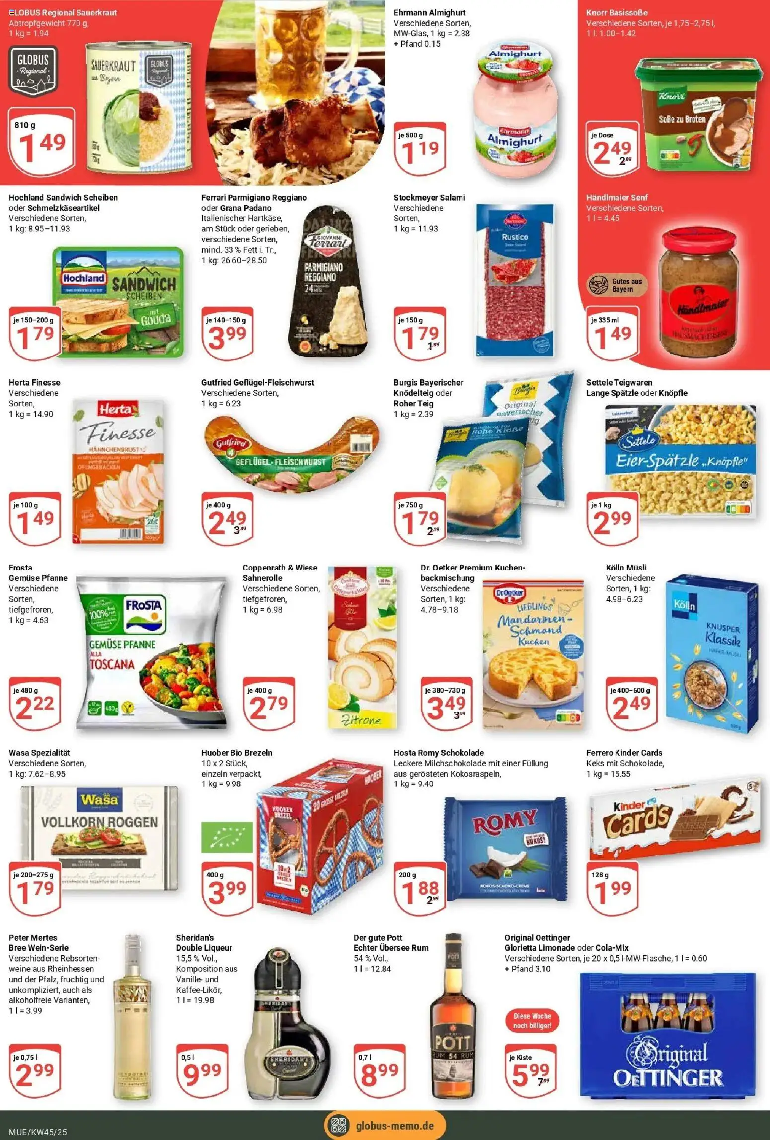 Globus prospekt Mühldorf	 – gültig ab 02.11.2025 | Seite: 3 | Produkte: Ehrmann almighurt, Soße, Kuchen, Herta finesse