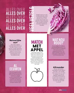Rodekool met appel, Gestoofde rodekool met appel is een klassieker in de winter. Door de kool samen met appel te stoven en op smaak te brengen met kaneel, kruidnagel en laurier. ontstaat die onweerstaanbare zoet-zure comfortfood waar je weer lekker warm van wordt. - Voorbeeld van een folder van Albert Heijn, geldig van 31.12.2025 | Pagina: 97