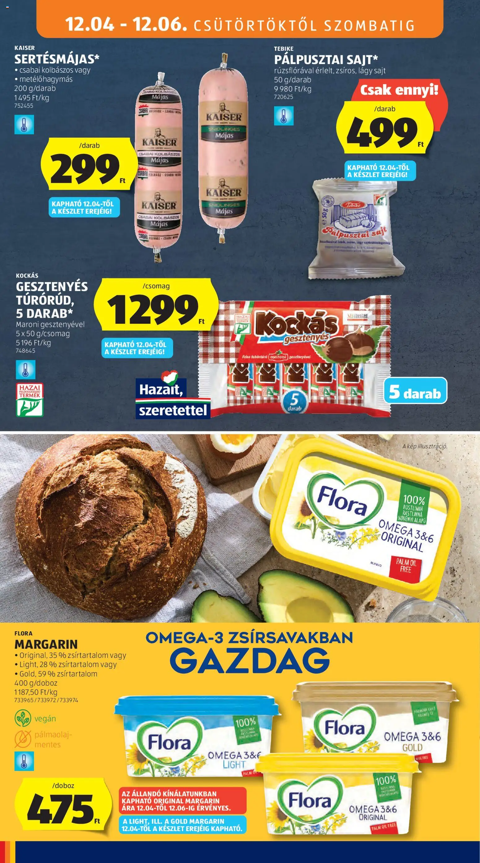 Aldi akciós ujság - amely érvényes a következő dátumtól: 04.12.2025 | Oldal: 20 | Termékek: Margarin, Sajt, Vegán