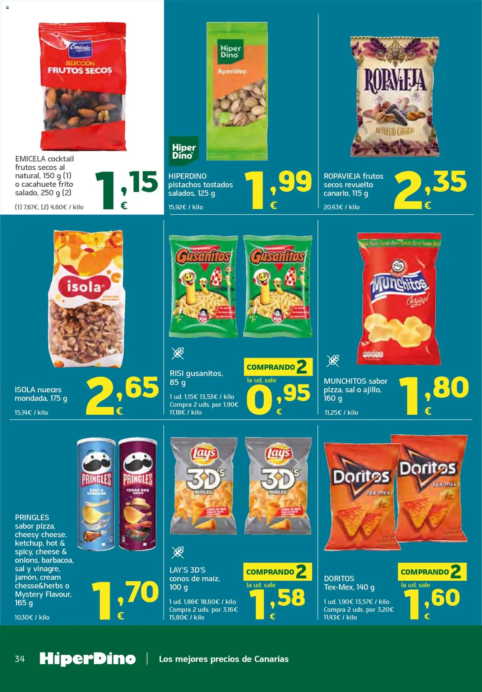 HiperDino folleto │ válido desde el 23.04.2026 | Página: 34 | Productos: Frutos secos