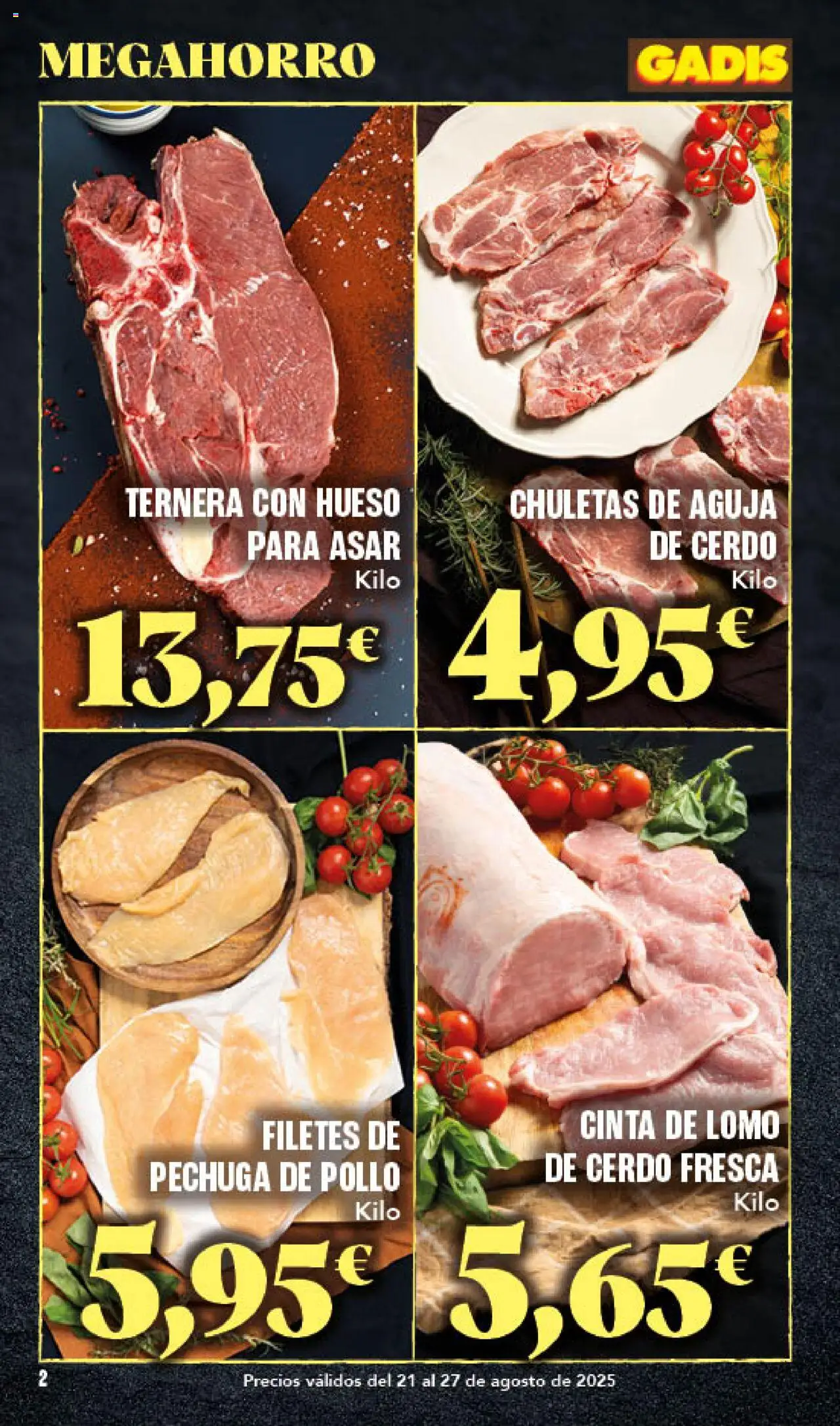 Gadis folleto │ válido desde el 21.08.2025 | Página: 2 | Productos: Cerdo