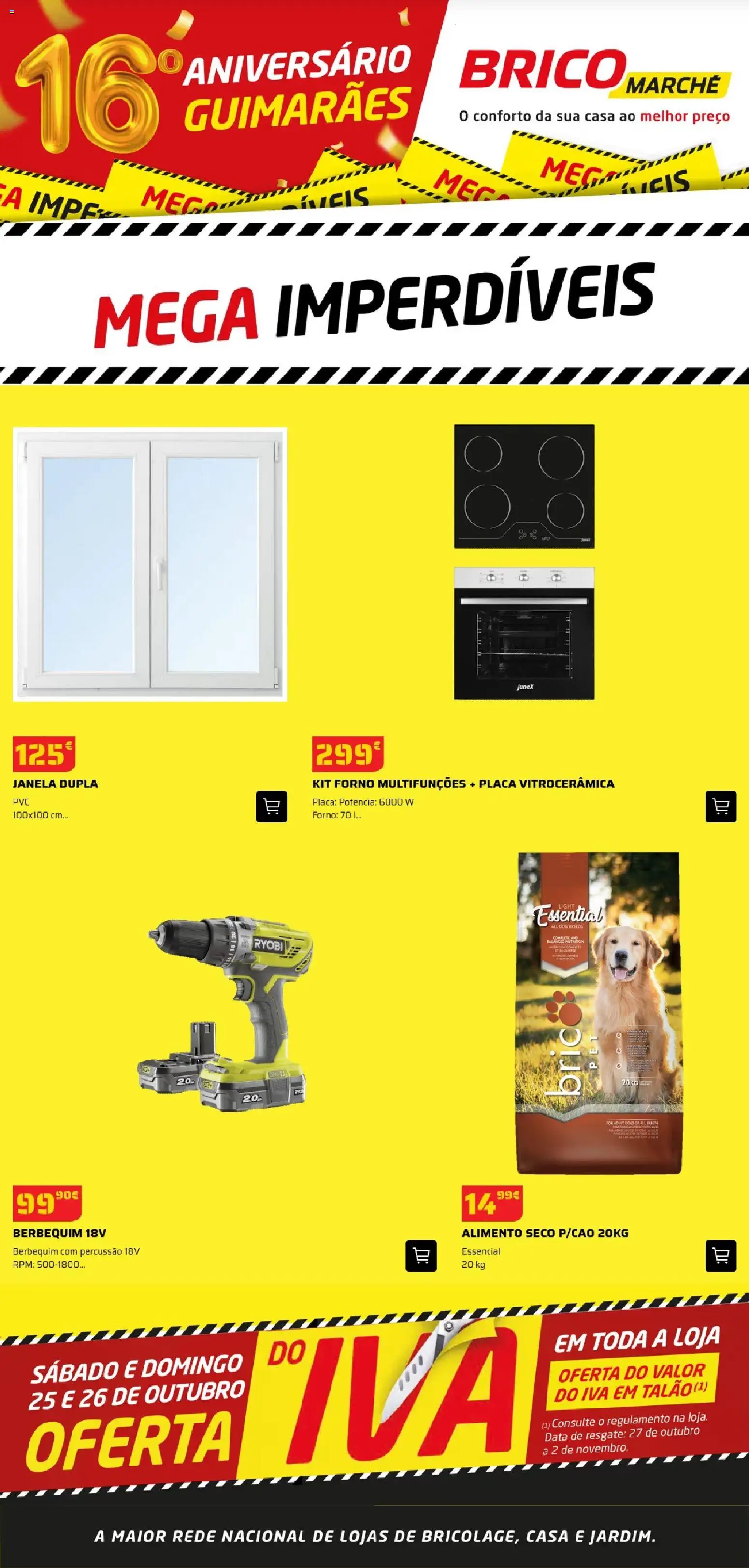 BricoMarché Mega Imperdíveis Guimarães │ válido de 23.10.2025 | Página: 1 | Produtos: Forno, Janela