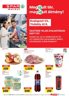 Spar market Bp. Thököly út üzlet megújulás - amely érvényes a következő dátumtól: 19.03.2026