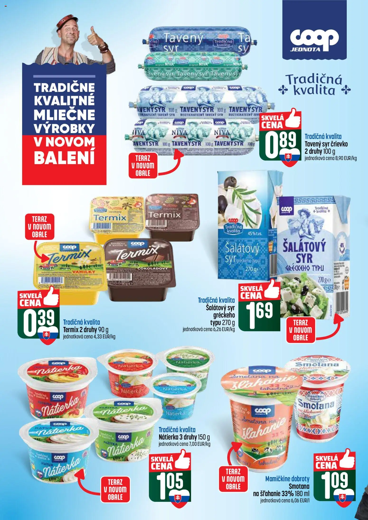 Nové COOP Jednota akcie – leták je platný od 30.04.2026 | Strana: 24 | Produkty: Syr, Smotana