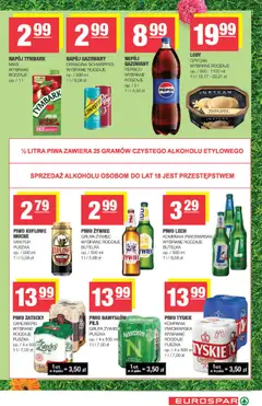 Spar Gazetka - Eurospar od 30.07.2025 | Strona: 9 | Produkty: Pepsi, Tyskie, Piwo, Lody