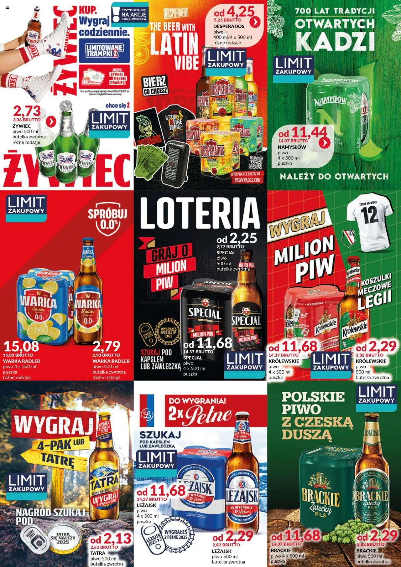 Eurocash Gazetka - Katalog Alkoholowy od 01.06.2025 | Strona: 50 | Produkty: Trampki, Warka, Piwo