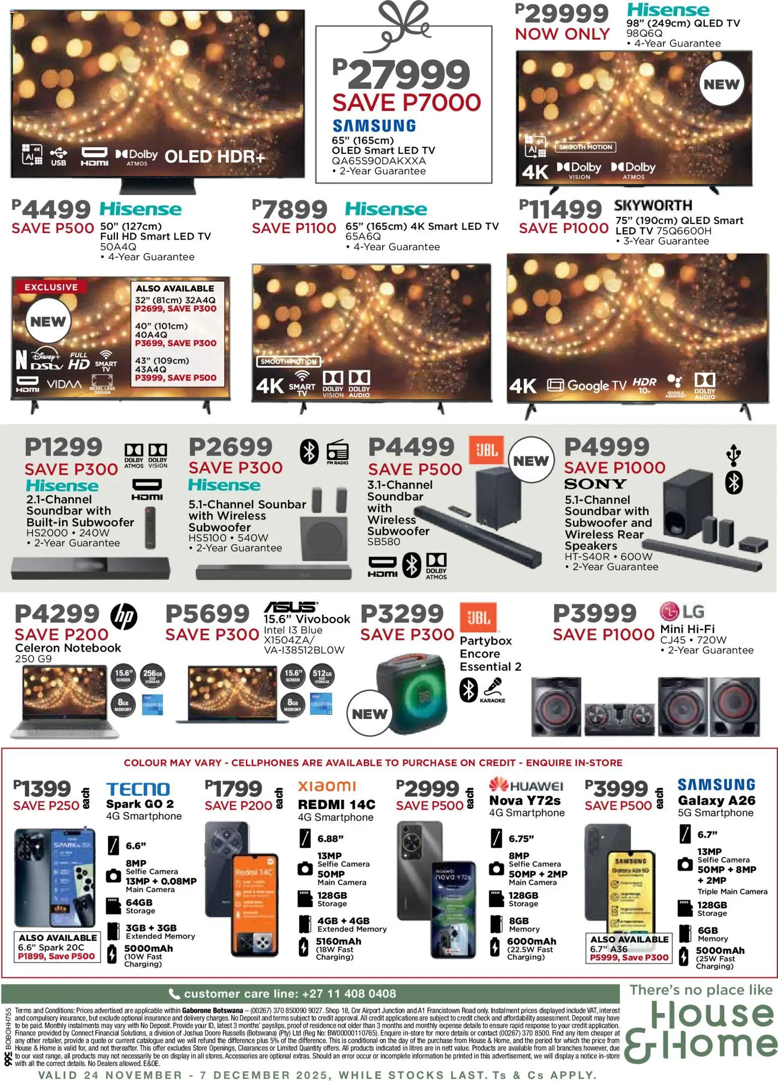 New House and Home catalogue – valid from 24.11.2025 | Page: 12 | Products: Notebook, Radio, TV, Soundbar