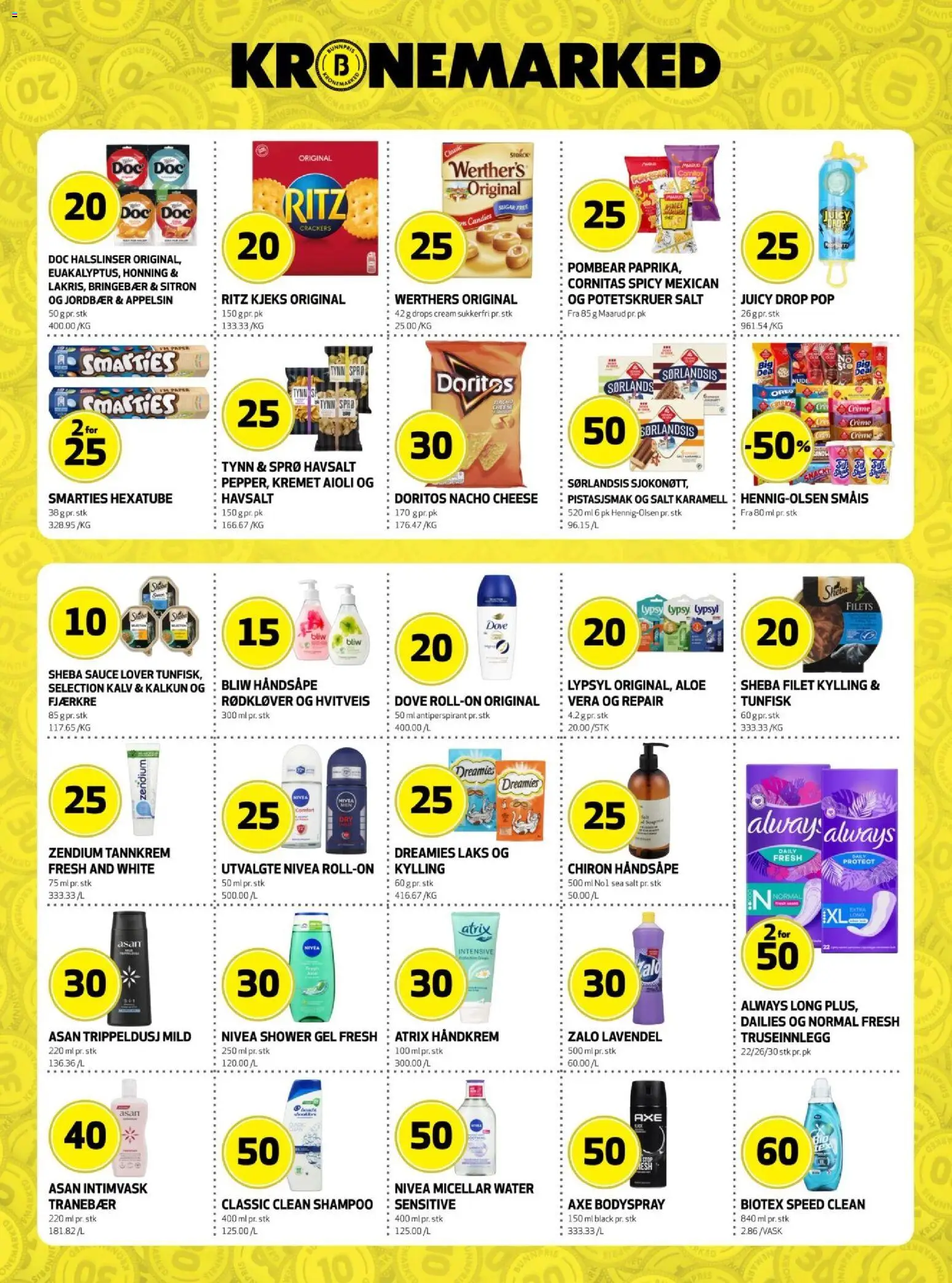 {H1} | Side: 24 | Produkter: Håndkrem, Truseinnlegg, Сушильные машины, Braids