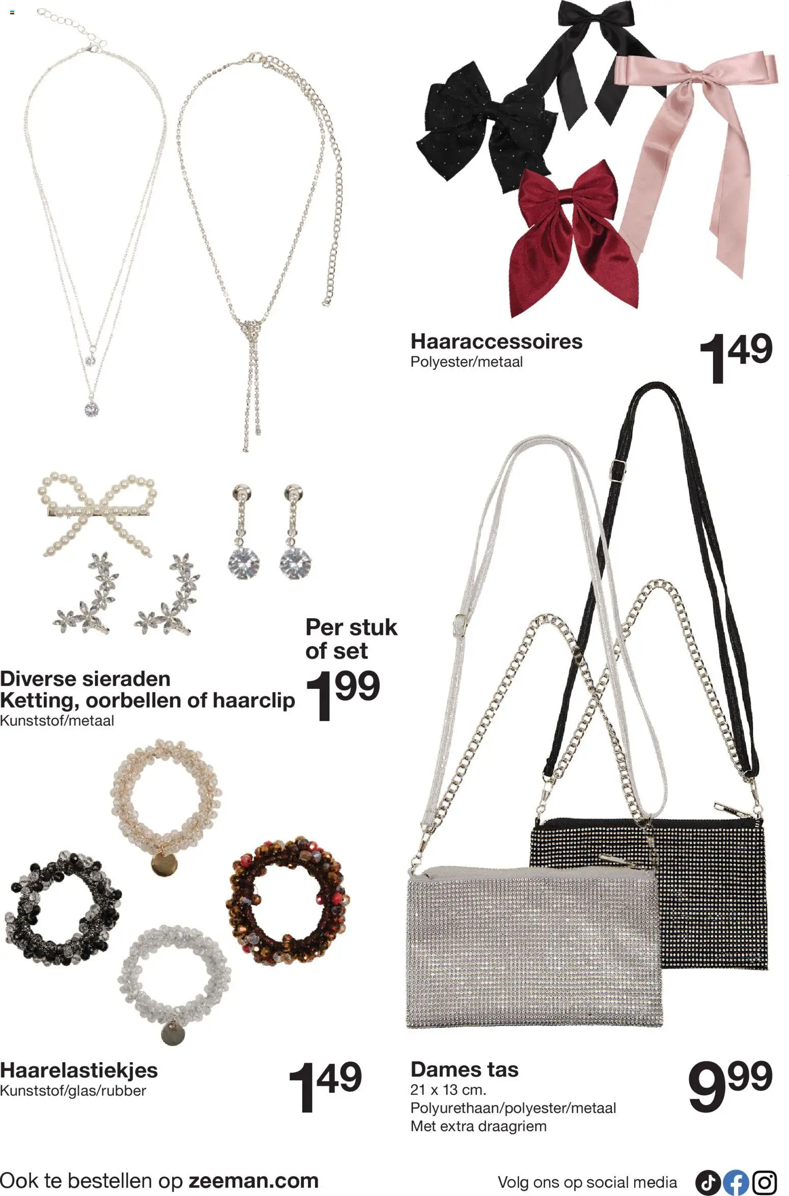 {H1} | Pagina: 16 | Producten: Haarclip, Oorbellen, Tas