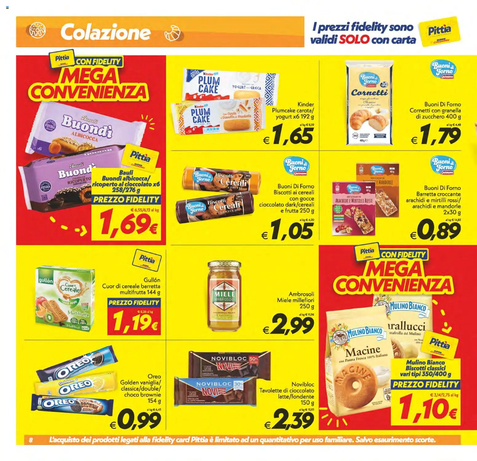 Volantino SuperConveniente del 03.02.2026 | Pagina: 8 | Prodotti: Cereali, Mirtilli, Cacao, Forno
