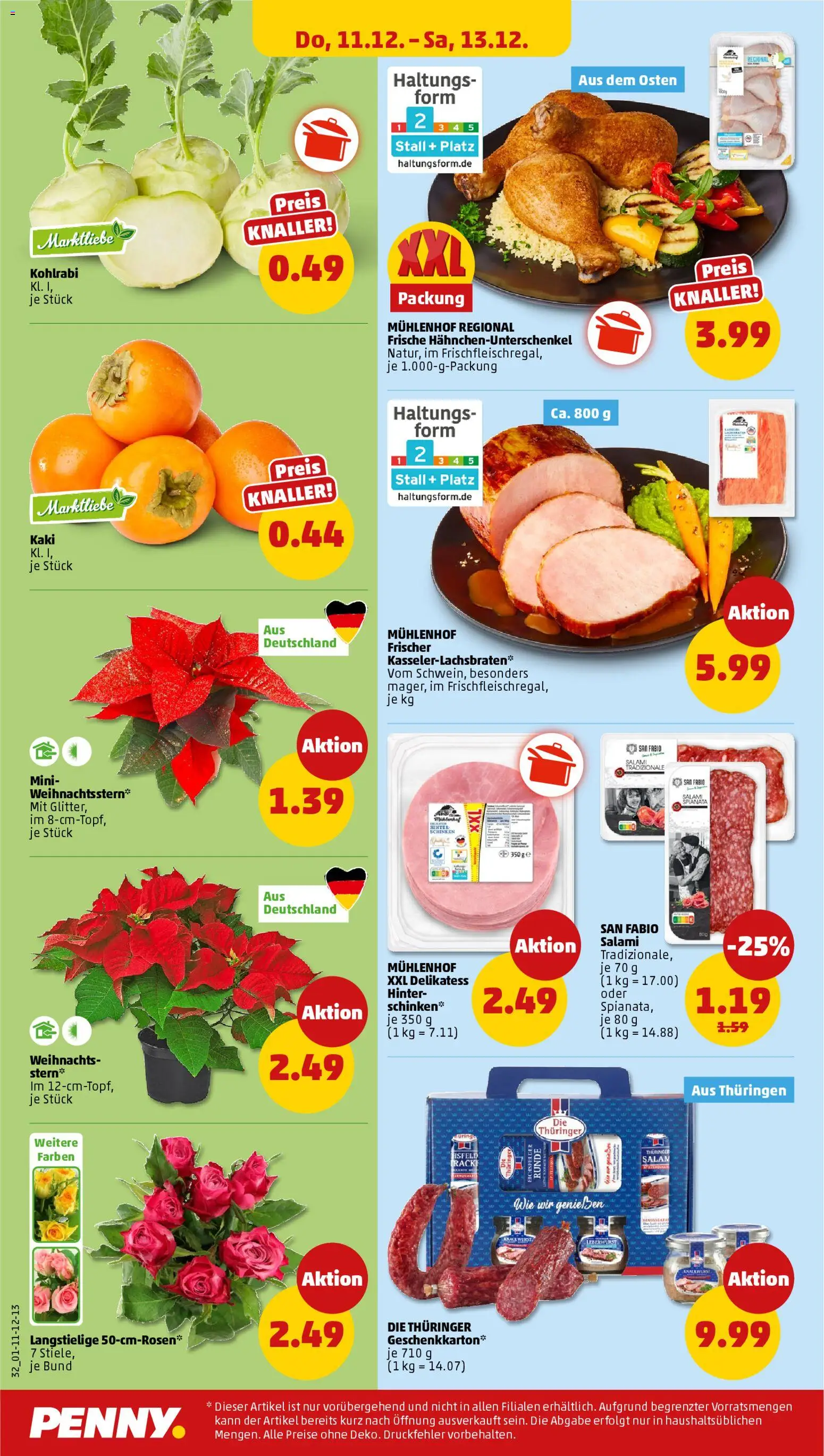 Penny Prospekt 	 – gültig ab 08.12.2025 | Seite: 36 | Produkte: Kohlrabi, Salami, Schinken