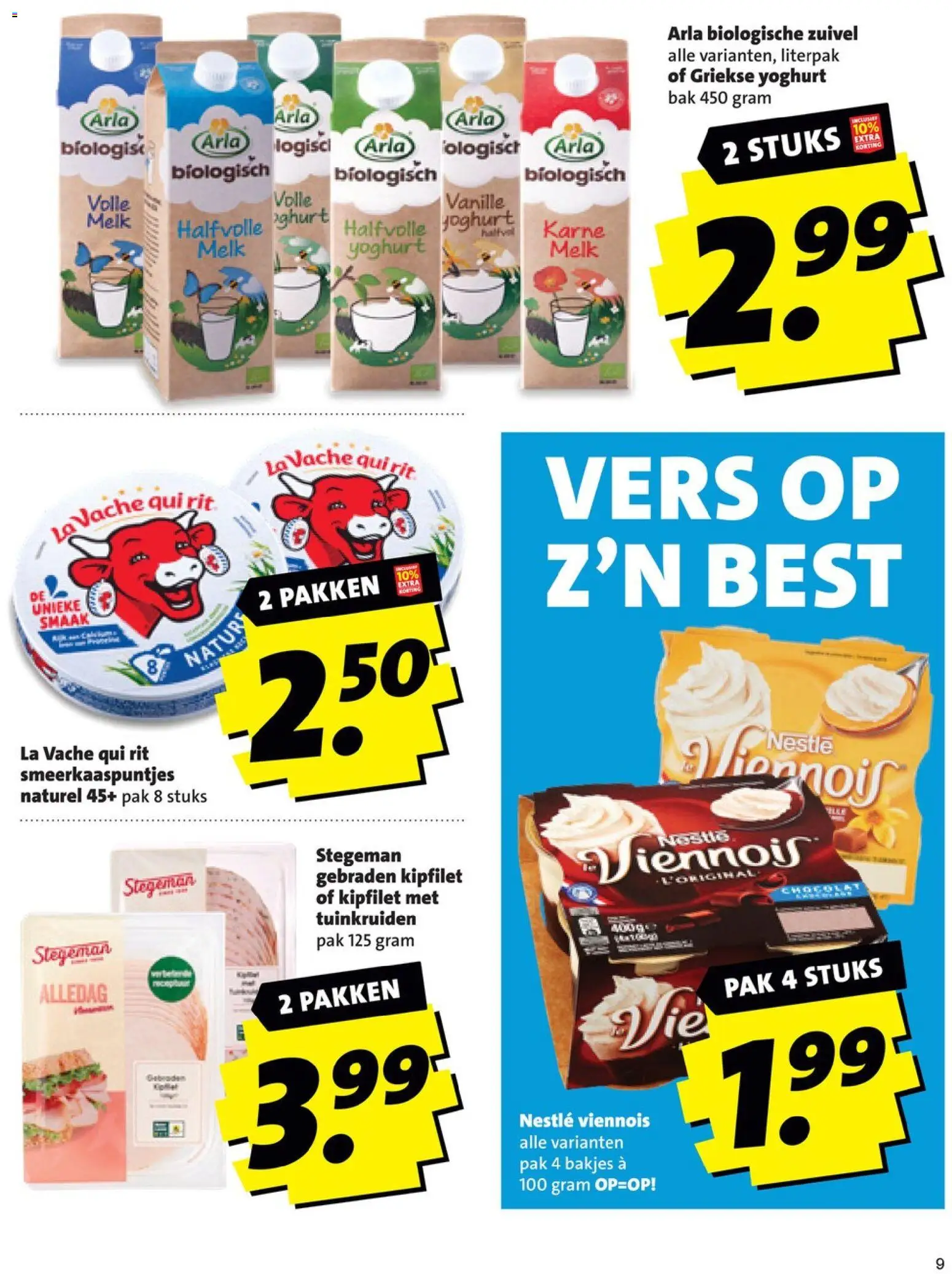 {H1} | Pagina: 9 | Producten: Melk, Iphone 8, Volle melk, La