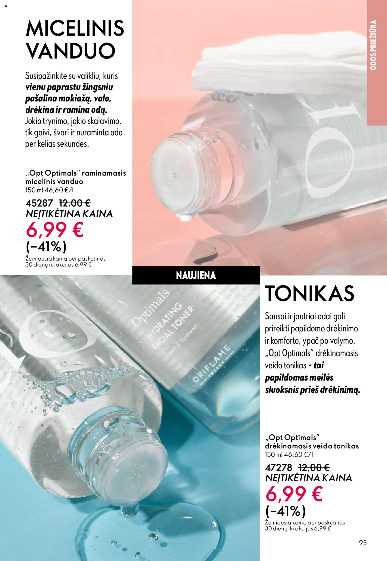 Oriflame akcijos nuo 11.03.2026 | Puslapis: 95 | Prekių: Tonikas, Micelinis vanduo