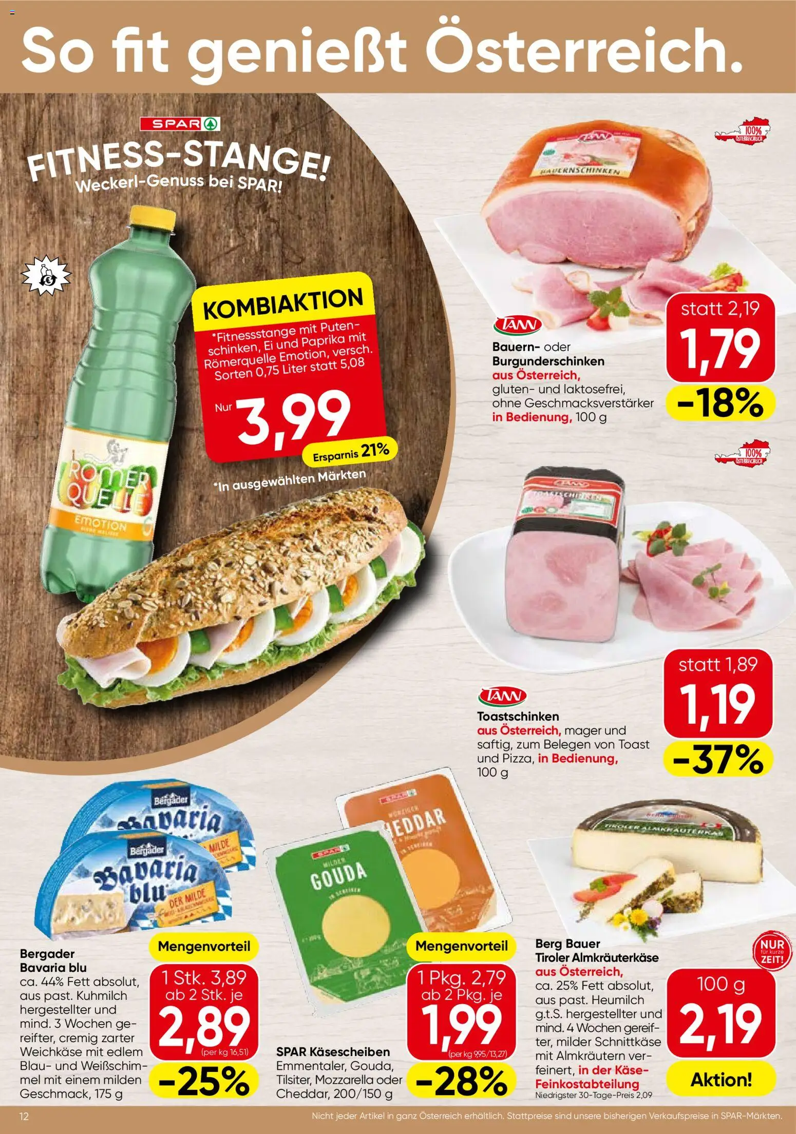 Spar Flugblatt - Wien gültig ab 09.04.2026 | Seite: 12 | Produkte: Käse