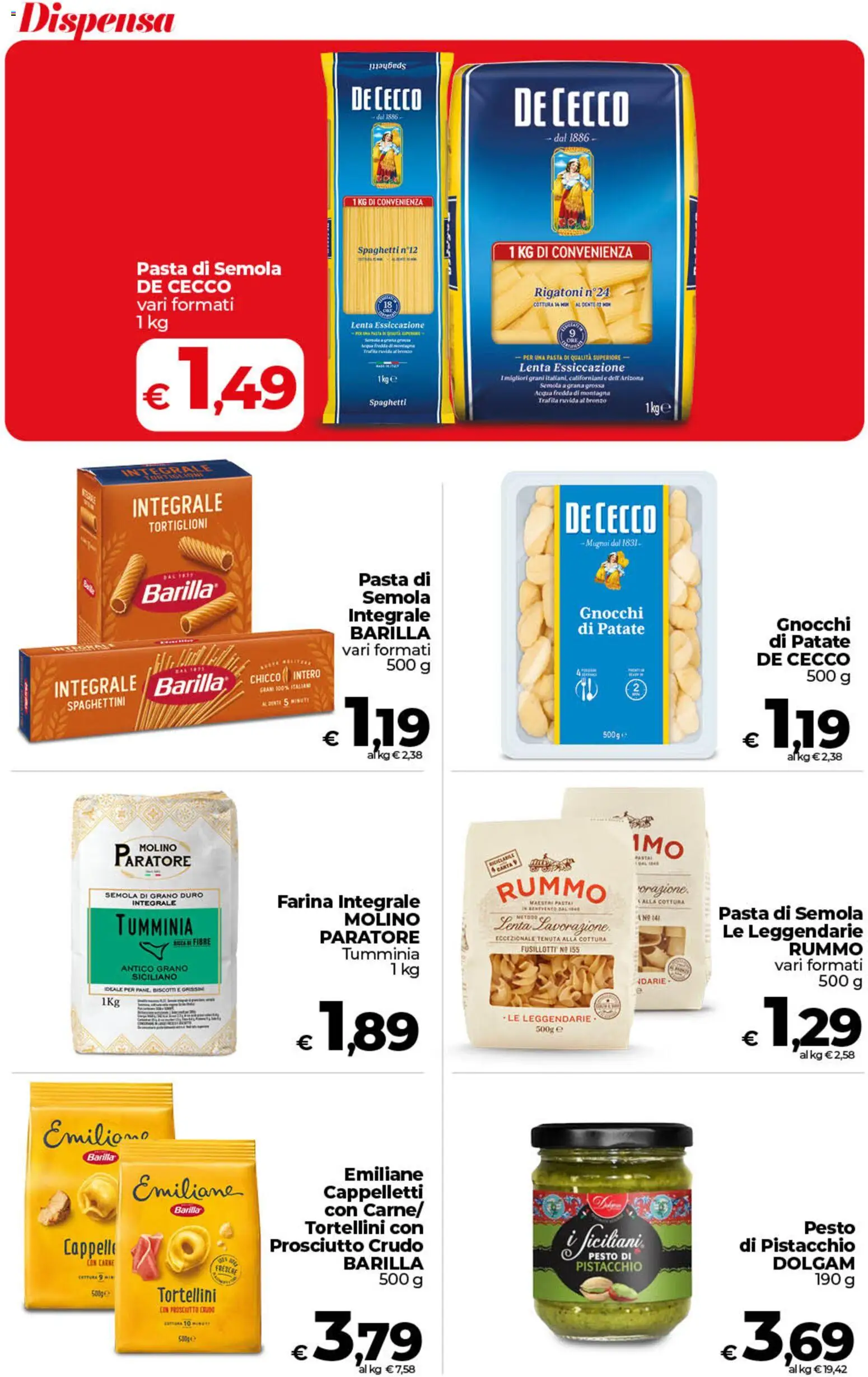 Volantino COOP del 07.04.2026 | Pagina: 26 | Prodotti: Biscotti, Prosciutto, Pesto, Cappello