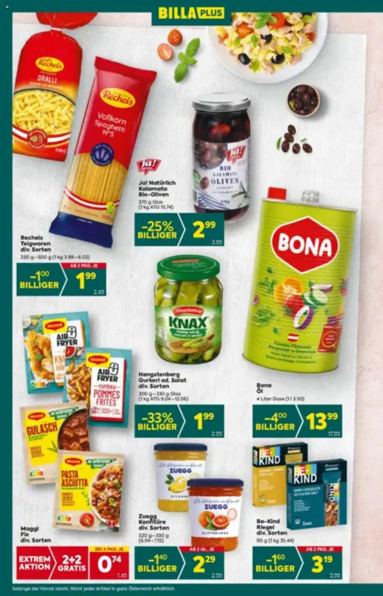 Billa Plus Flugblatt gültig ab 21.08.2025 | Seite: 12 | Produkte: Pasta, Salat, Szeder, Hajdina liszt