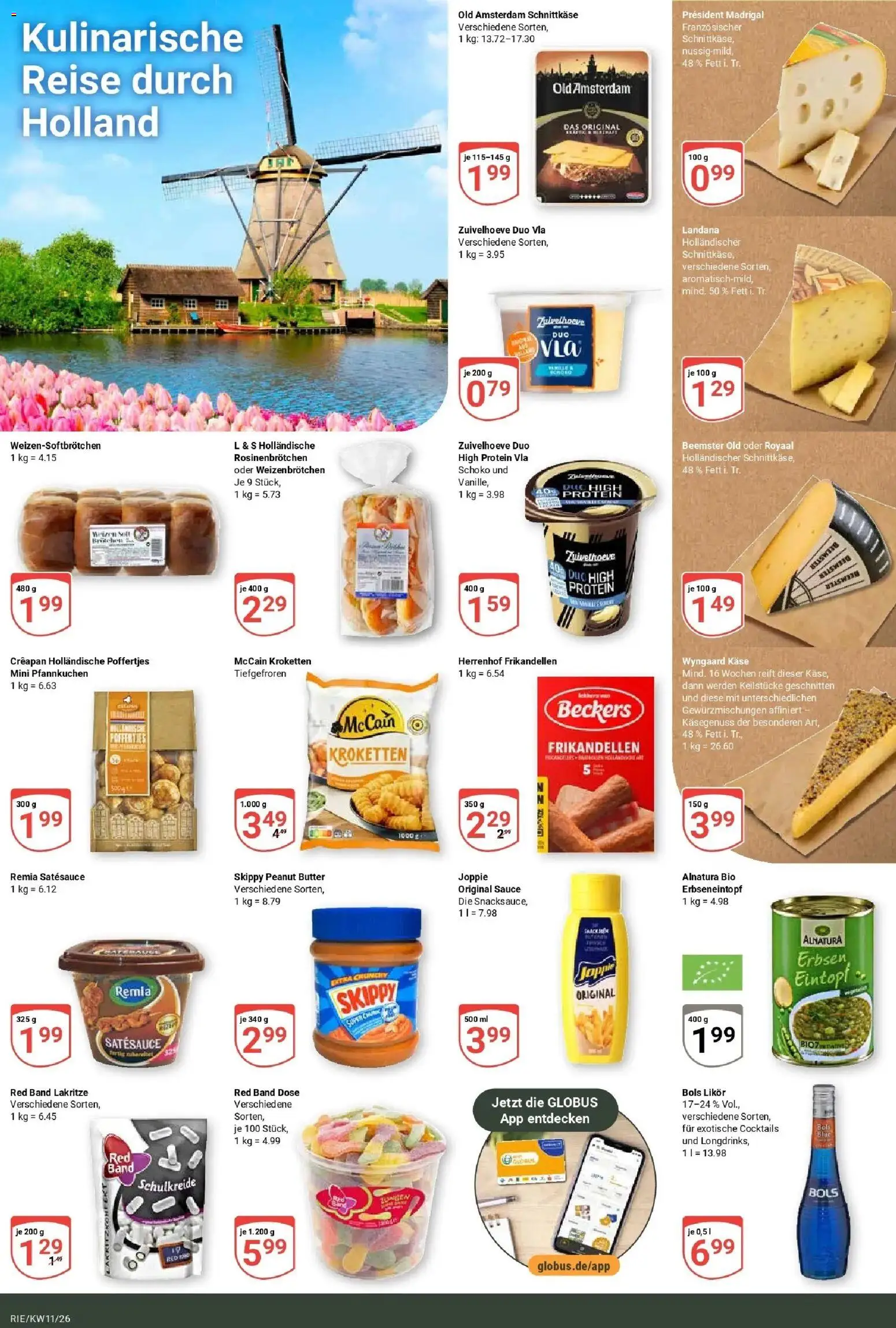 Globus prospekt Bochum-Riemke	 – gültig ab 09.03.2026 | Seite: 15 | Produkte: Käse, Likör, McCain, Erbsen