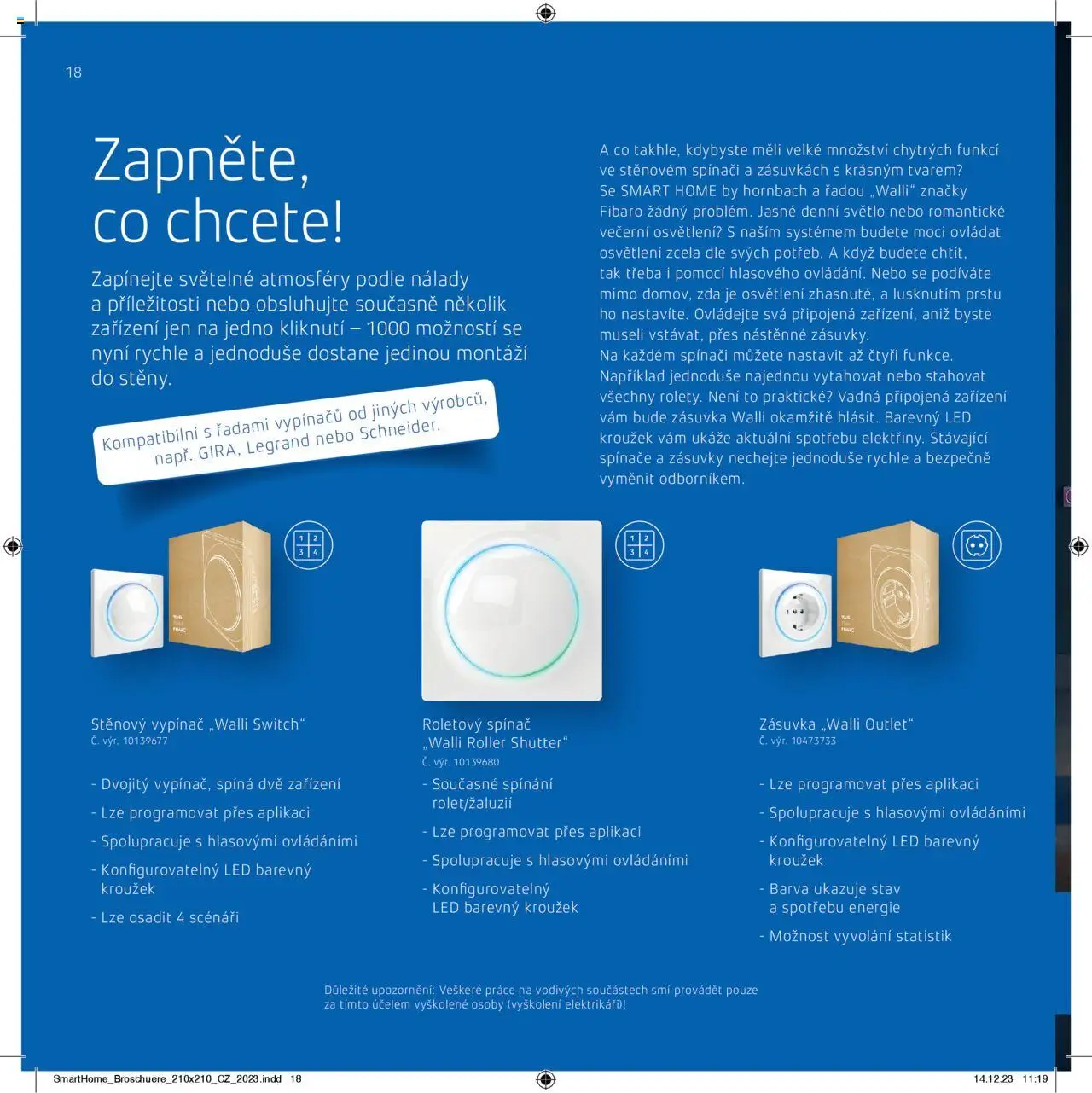 HORNBACH katalog - SmartHome by Hornbach od 17.04.2025 | Strana: 18 | Produkty: Vypínač, Zásuvka, LED