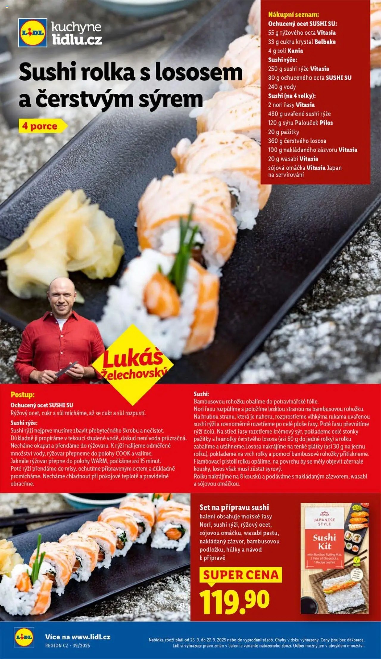 Lidl leták od 25.09.2025 | Strana: 49 | Produkty: Wasabi, Sushi, Rýži, Cukr