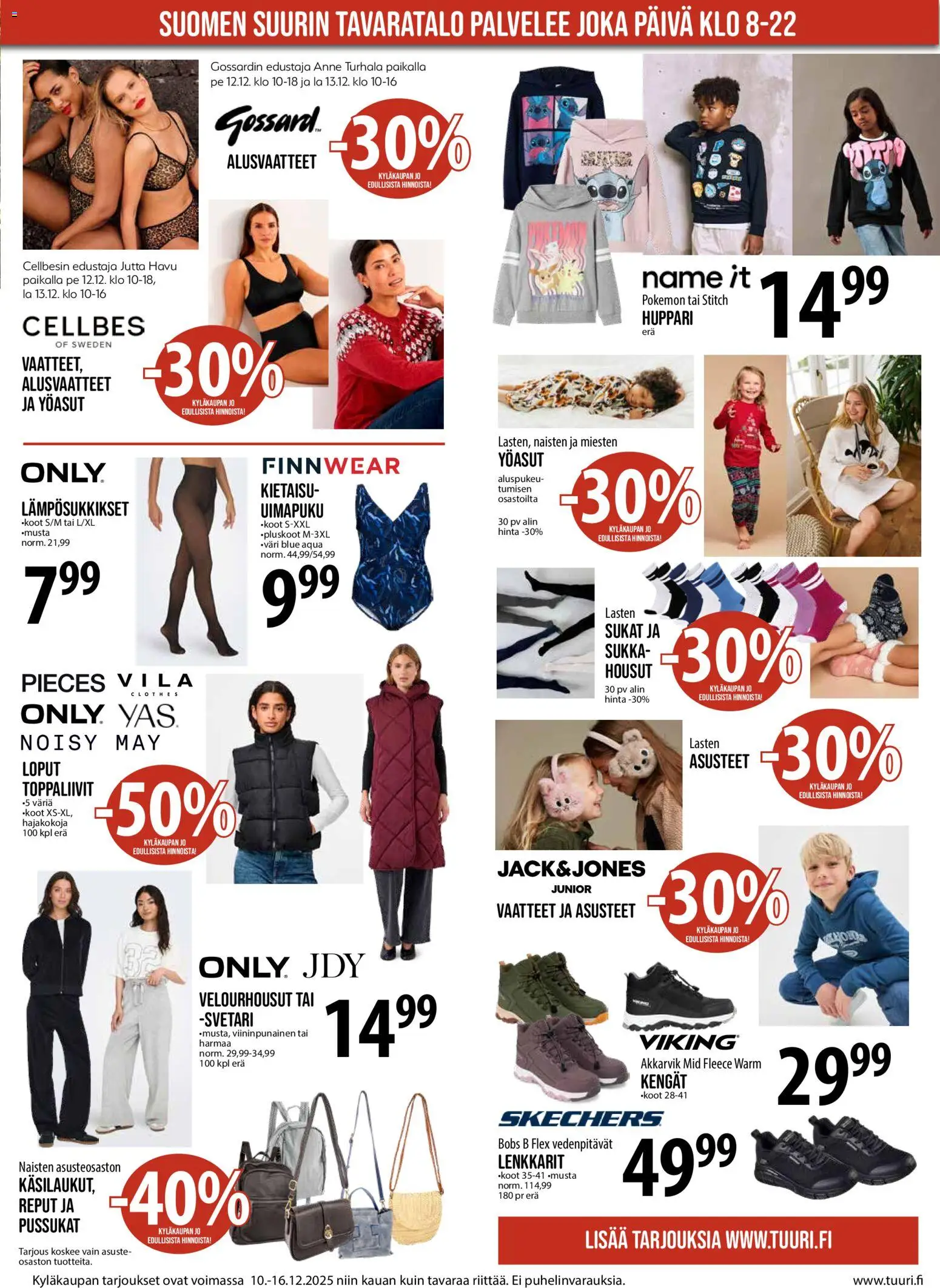 Tuuri tarjoukset – voimassa 10.12.2025 alkaen | Sivu: 8 | Tuotteet: Vaatteet, Housut, Uimapuku, Lenkkarit