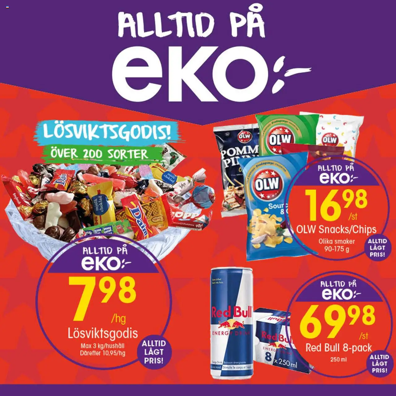 EKO reklamblad aktuell från 23.06.2025 | Sida: 6 | Produkter: Red bull, Mjölk, Choklad