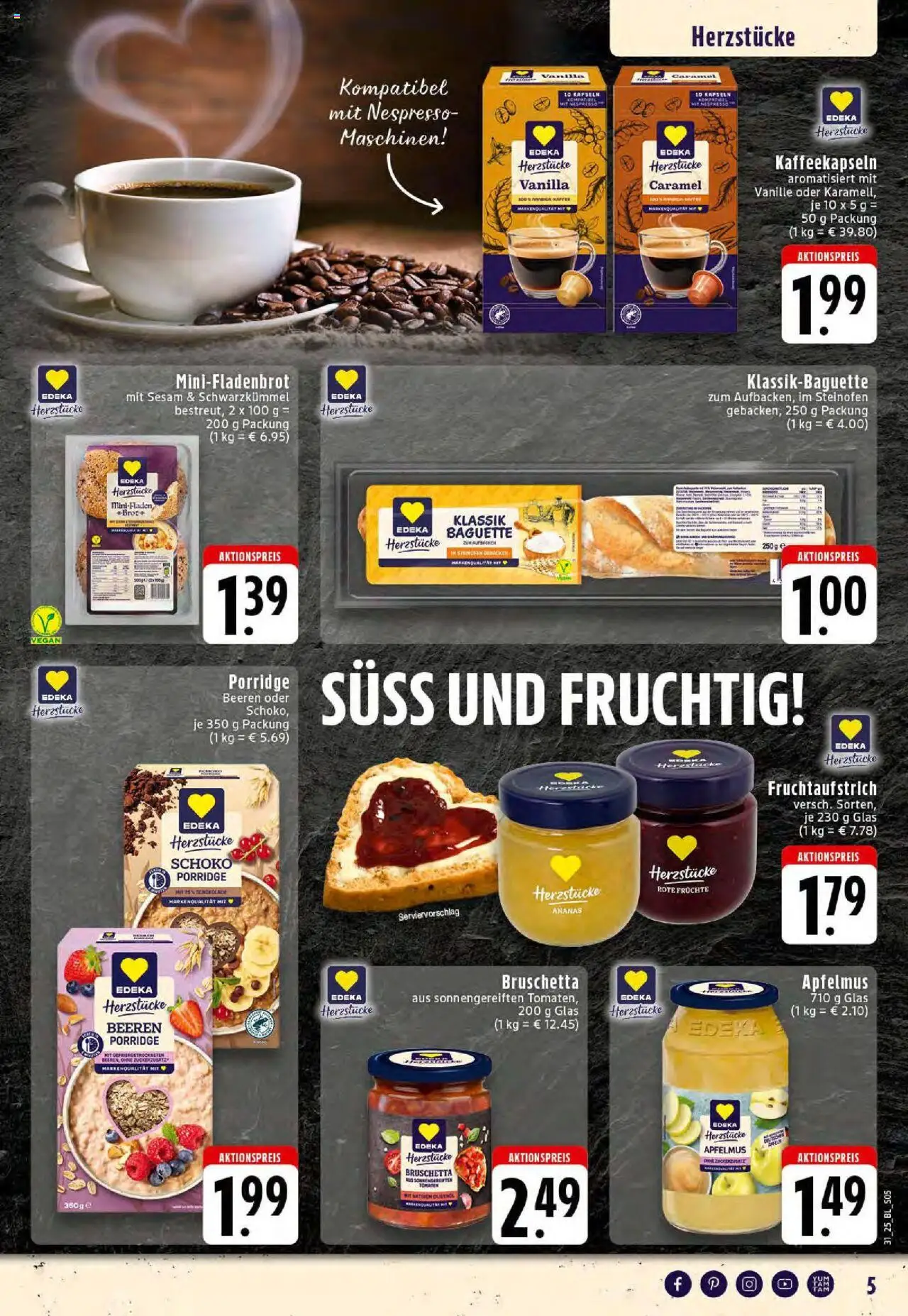 Edeka prospekt Rheine	 - gültig ab dem 27.07.2025 | Seite: 5 | Produkte: Schokolade, Baguette, Ananas, Apple
