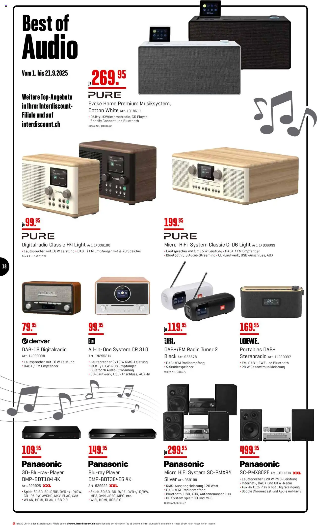 Interdiscount Aktionen Brand Love – gültig ab 08.09.2025 | Seite: 18 | Produkte: Player, Radio, Apple, Usb