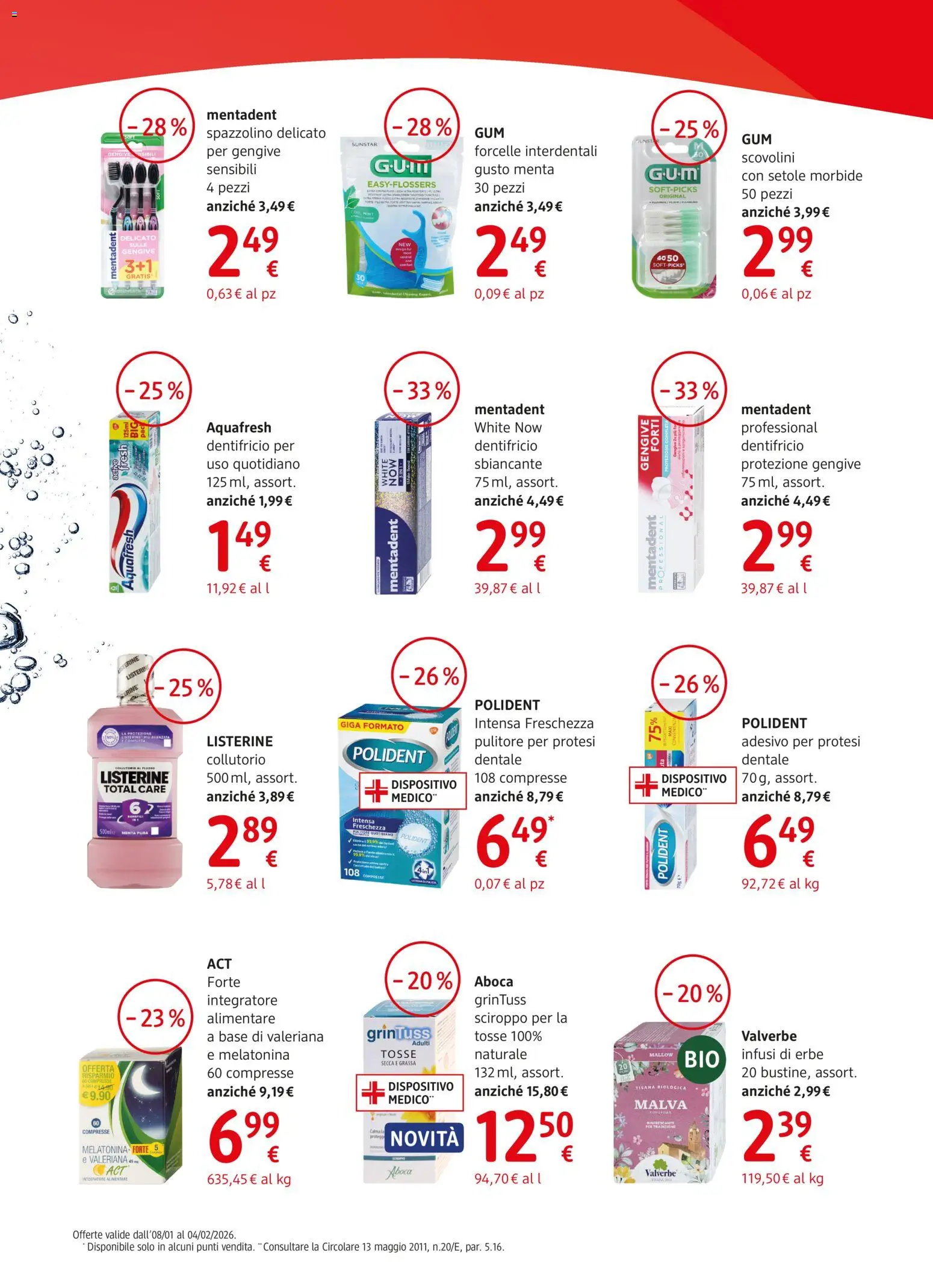 Volantino dm drogerie markt del 08.01.2026 | Pagina: 10 | Prodotti: Valeriana, Dentifricio, Collutorio, Integratore alimentare