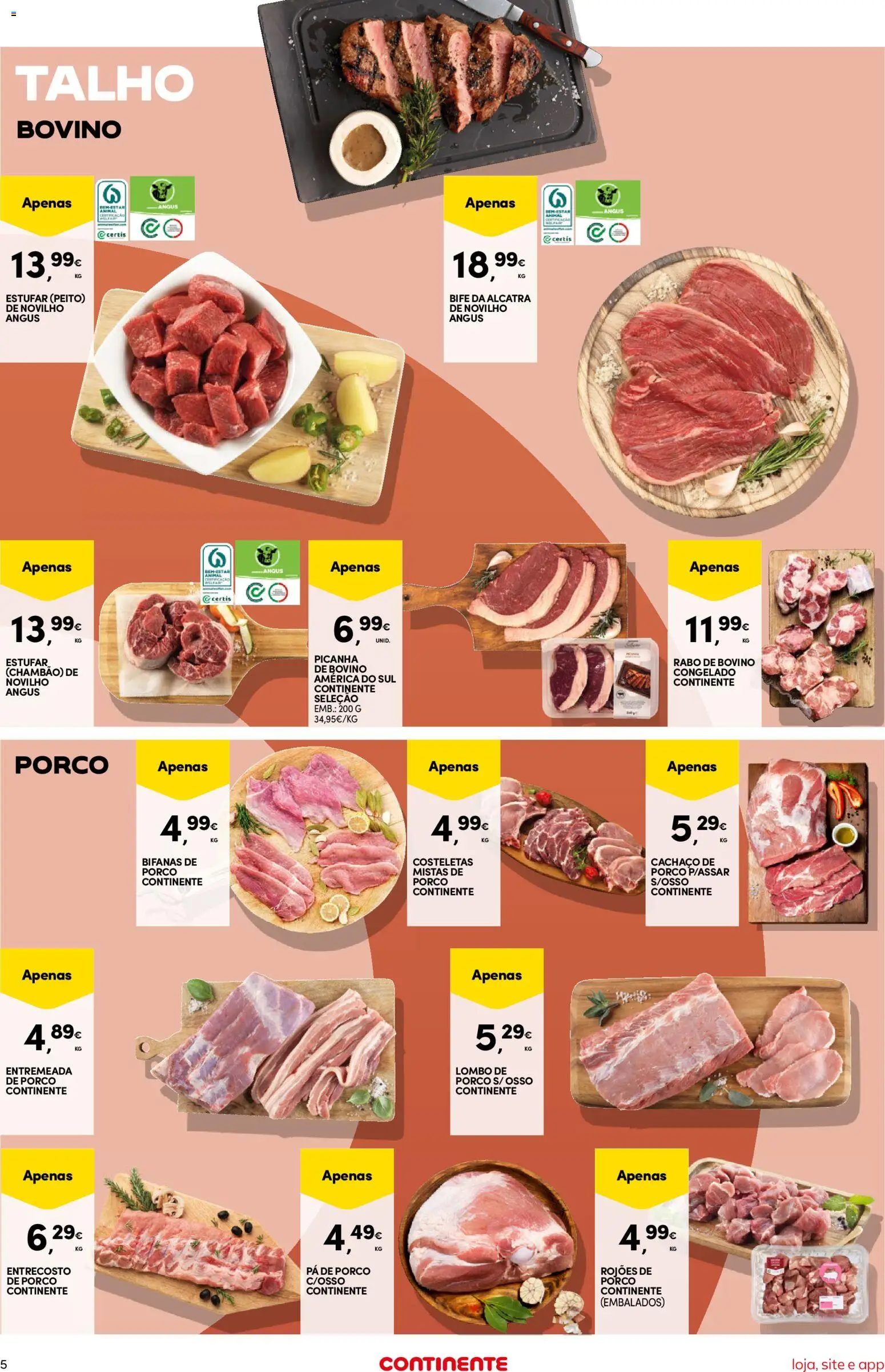 Continente Semanal Continente Bom Dia │ válido de 27.01.2026 | Página: 5 | Produtos: Lombo, Pá