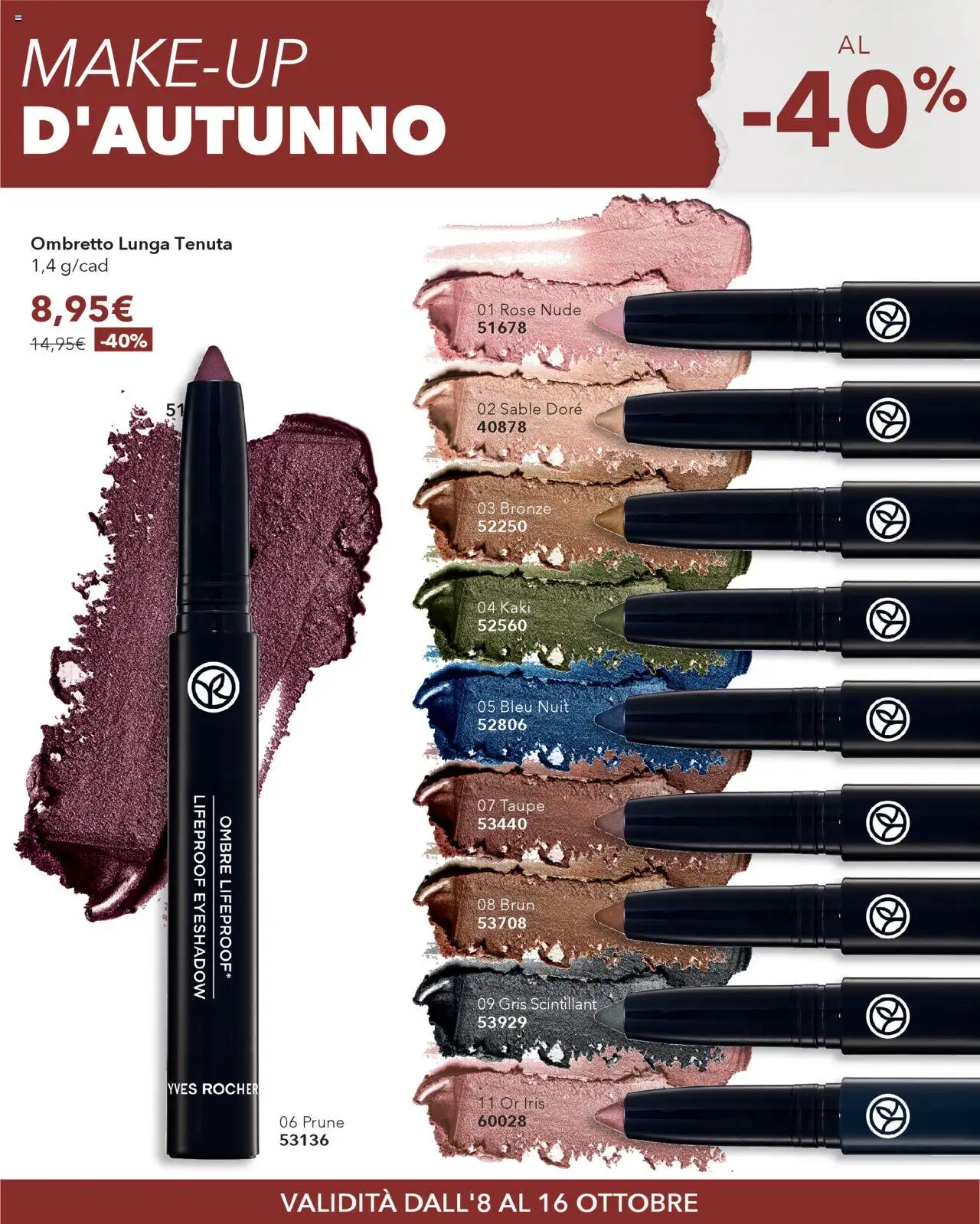 Volantino Yves Rocher del 08.10.2025 | Pagina: 6 | Prodotti: Ombretto