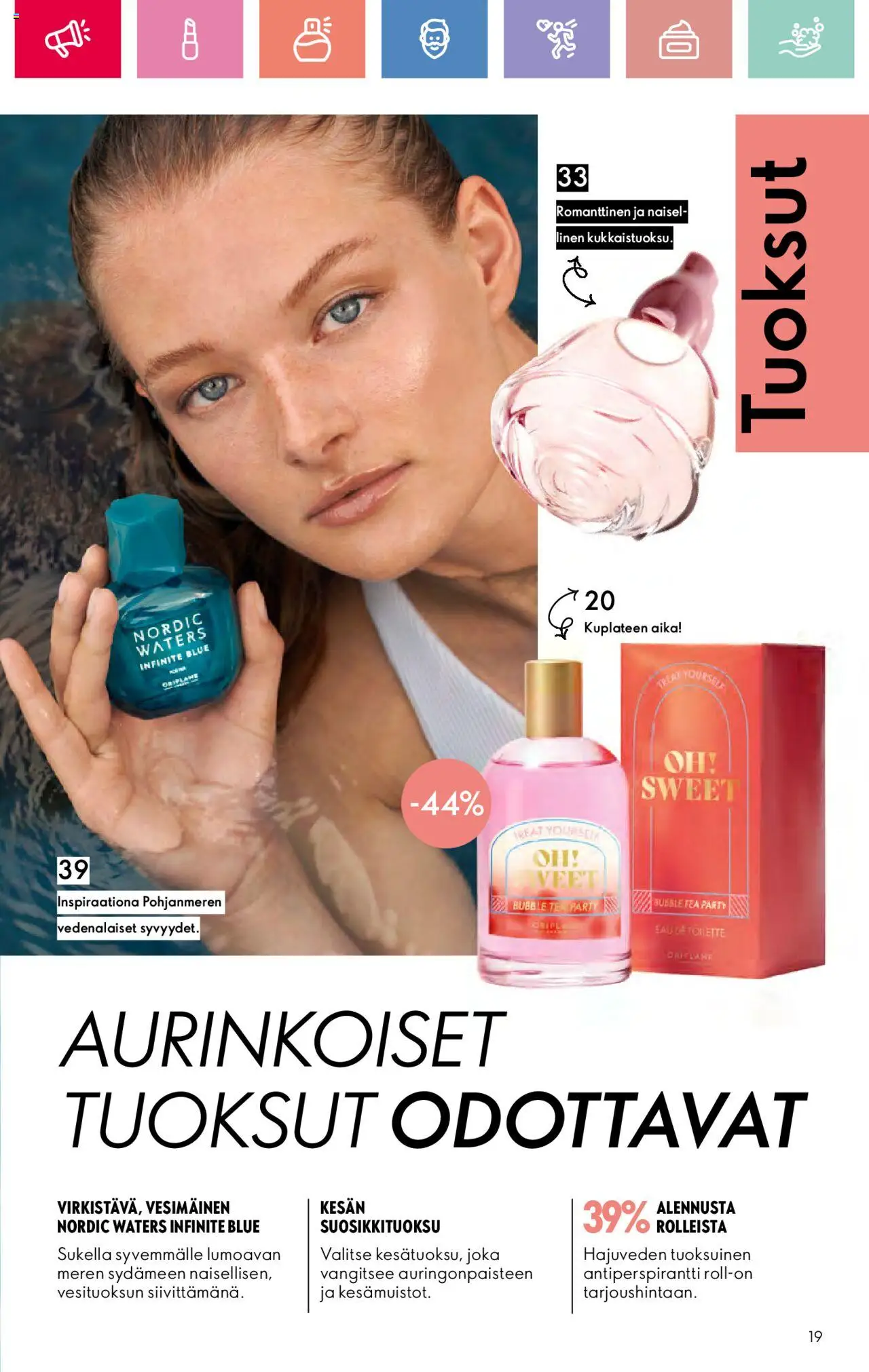  | Sivu: 19 | Tuotteet: Eau de toilette, Antiperspirantti
