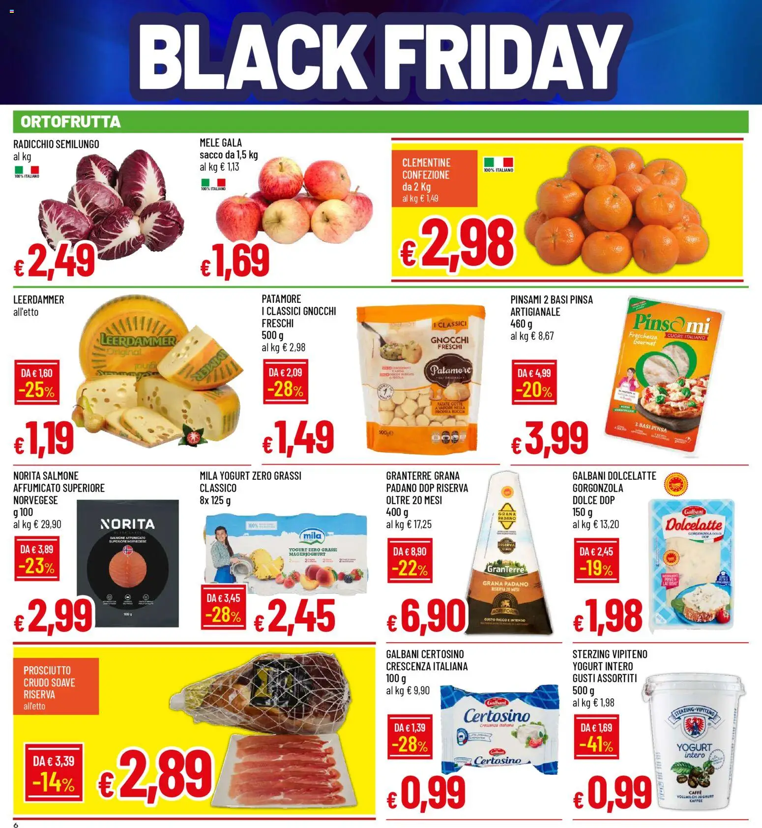 Volantino Galassia del 24.11.2025 | Pagina: 6 | Prodotti: Yogurt, Caffè, Mele, Gorgonzola