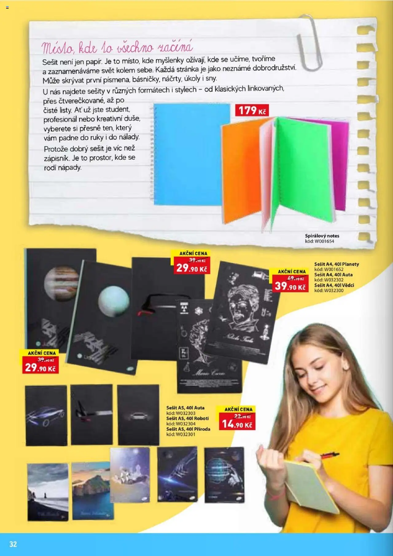 Wiky katalog - Škola 2025 od 04.08.2025 | Strana: 32 | Produkty: Sešity, Sešit