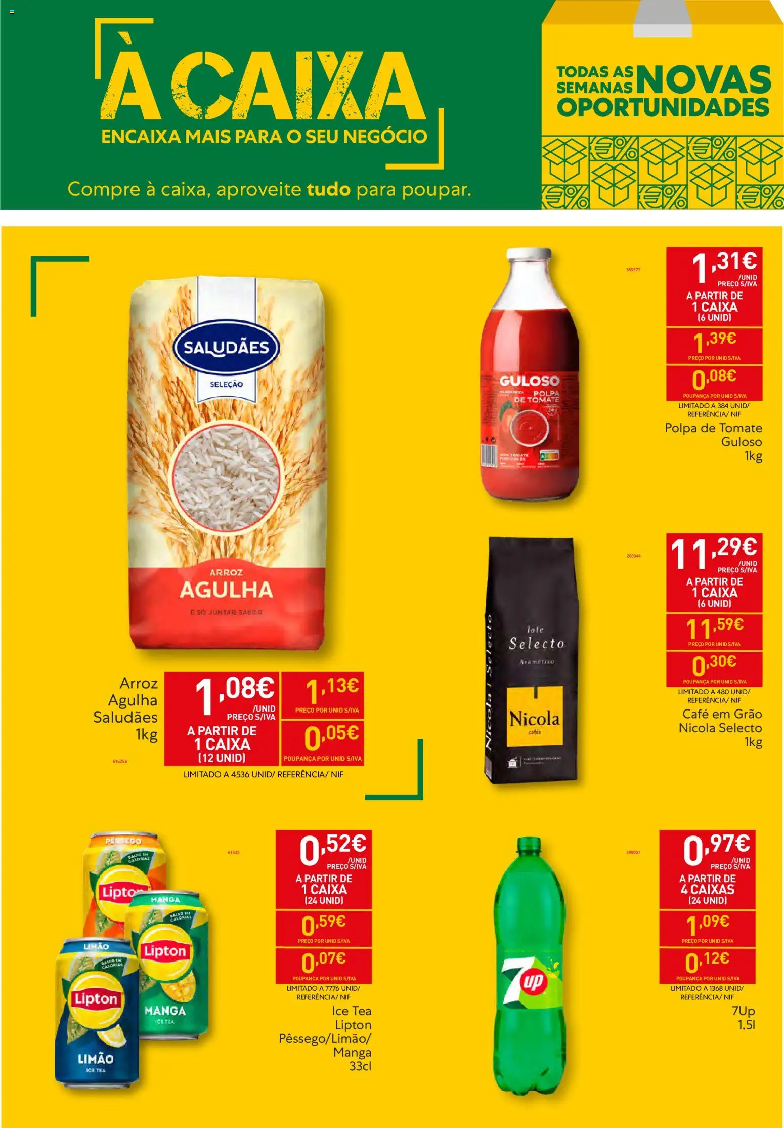 Recheio - Horeca Bons Negócios │ válido de 24.02.2026 | Página: 2 | Produtos: Caixa, Café, Arroz, Tomate