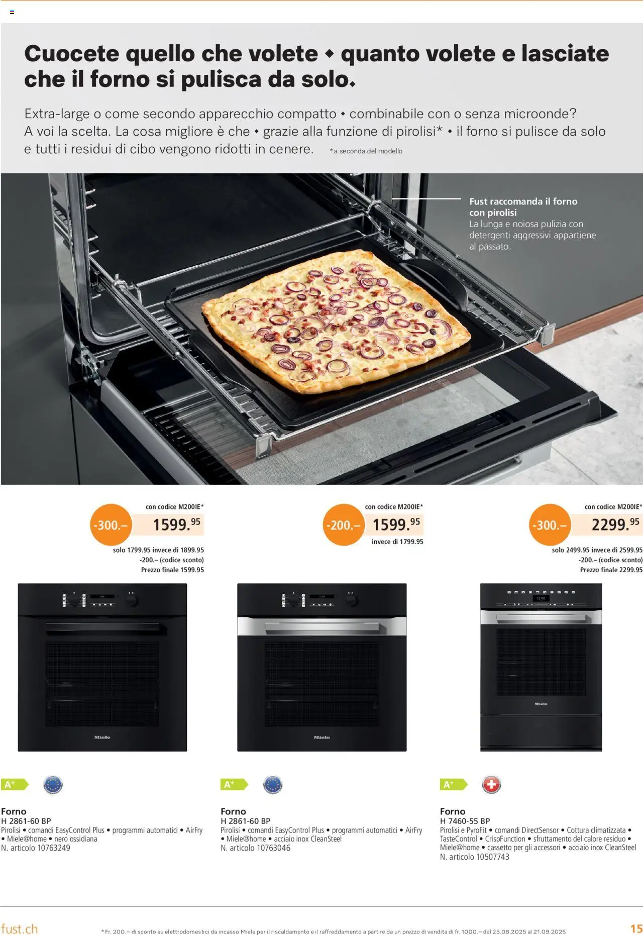 Fust Aktionen Elettrodomestici IT – gültig ab 15.09.2025 | Seite: 15 | Produkte: Miele