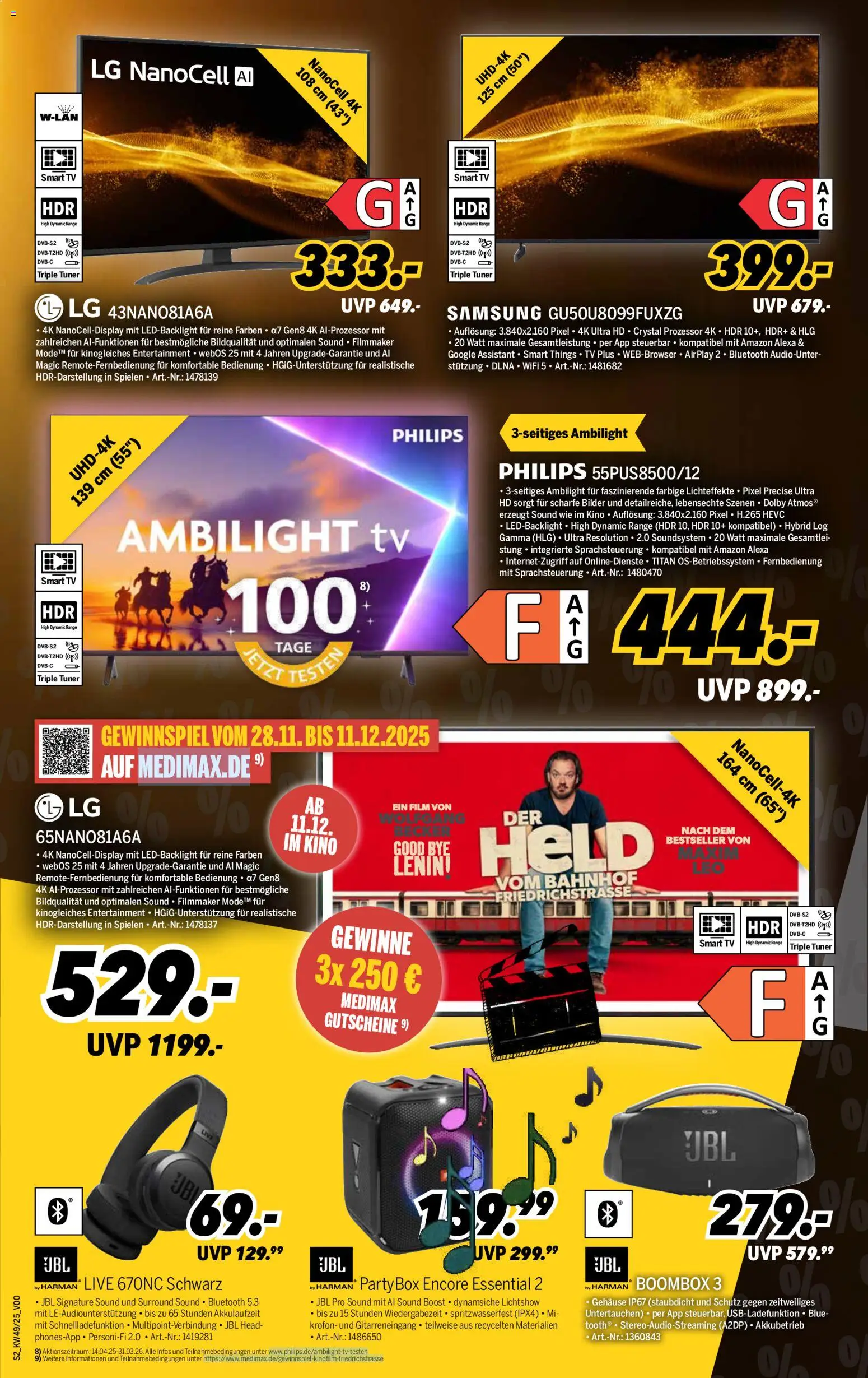 Medimax - Black Friday – gültig ab 29.11.2025 | Seite: 2 | Produkte: Philips, Samsung, Smart TV, TV