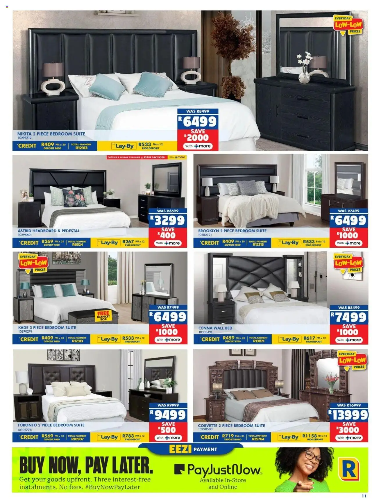 New Russells catalogue – valid from 18.09.2025 | Page: 11 | Products: Pedestal, Headboard, Blanket, Mirror