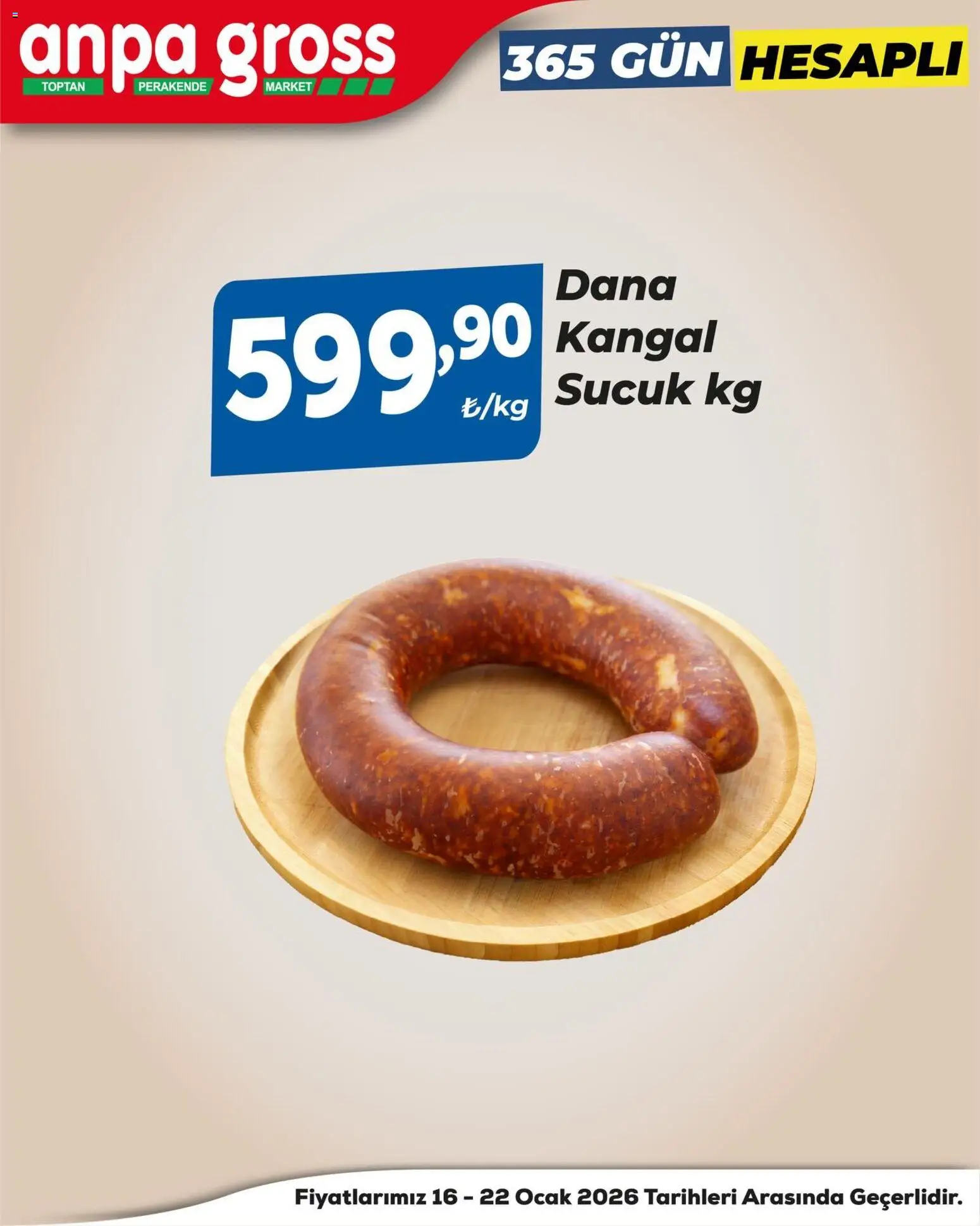 Anpa Gross Katalog - 16.01.2026 tarihinden itibaren geçerlidir | Sayfa: 9 | Ürünler: Ocak, Sucuk