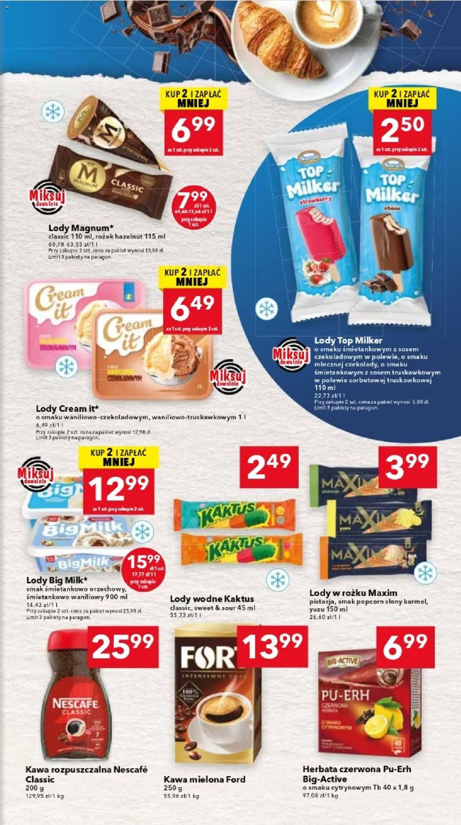 Lewiatan gazetka - Warszawa od 23.04.2026 | Strona: 11 | Produkty: Nescafe, Kawa, Herbata, Lody