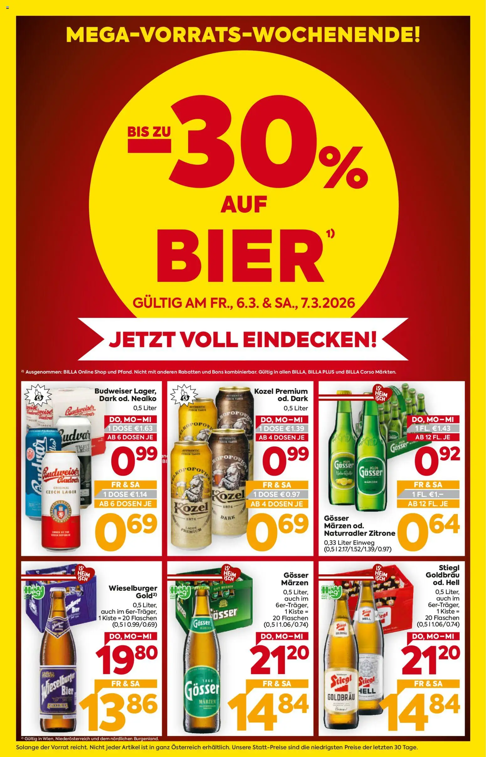 Billa Flugblatt - Wien gültig ab 05.03.2026 | Seite: 2 | Produkte: Zitrone, Bier