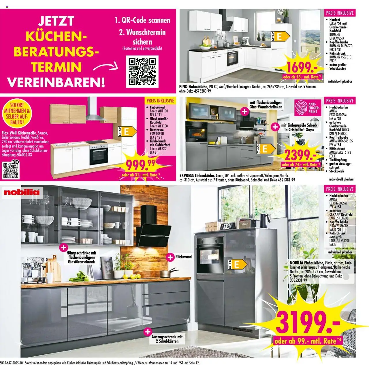 SB Möbel Boss Prospekt Neubrandenburg - gültig ab dem 23.08.2025 | Seite: 10 | Produkte: Schrank, Kühlschrank, Kochfeld, Kuchen