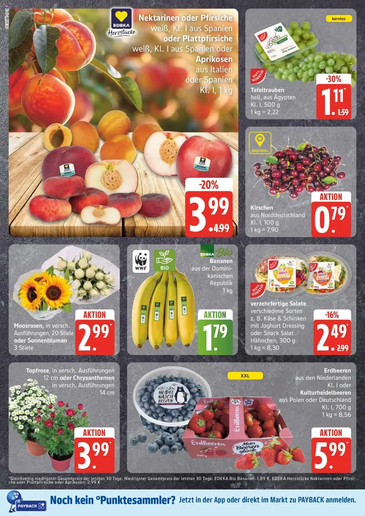 Edeka prospekt Bad Schwartau	 - gültig ab dem 20.07.2025 | Seite: 6 | Produkte: Joghurt, Bananen, Kirschen, Salat