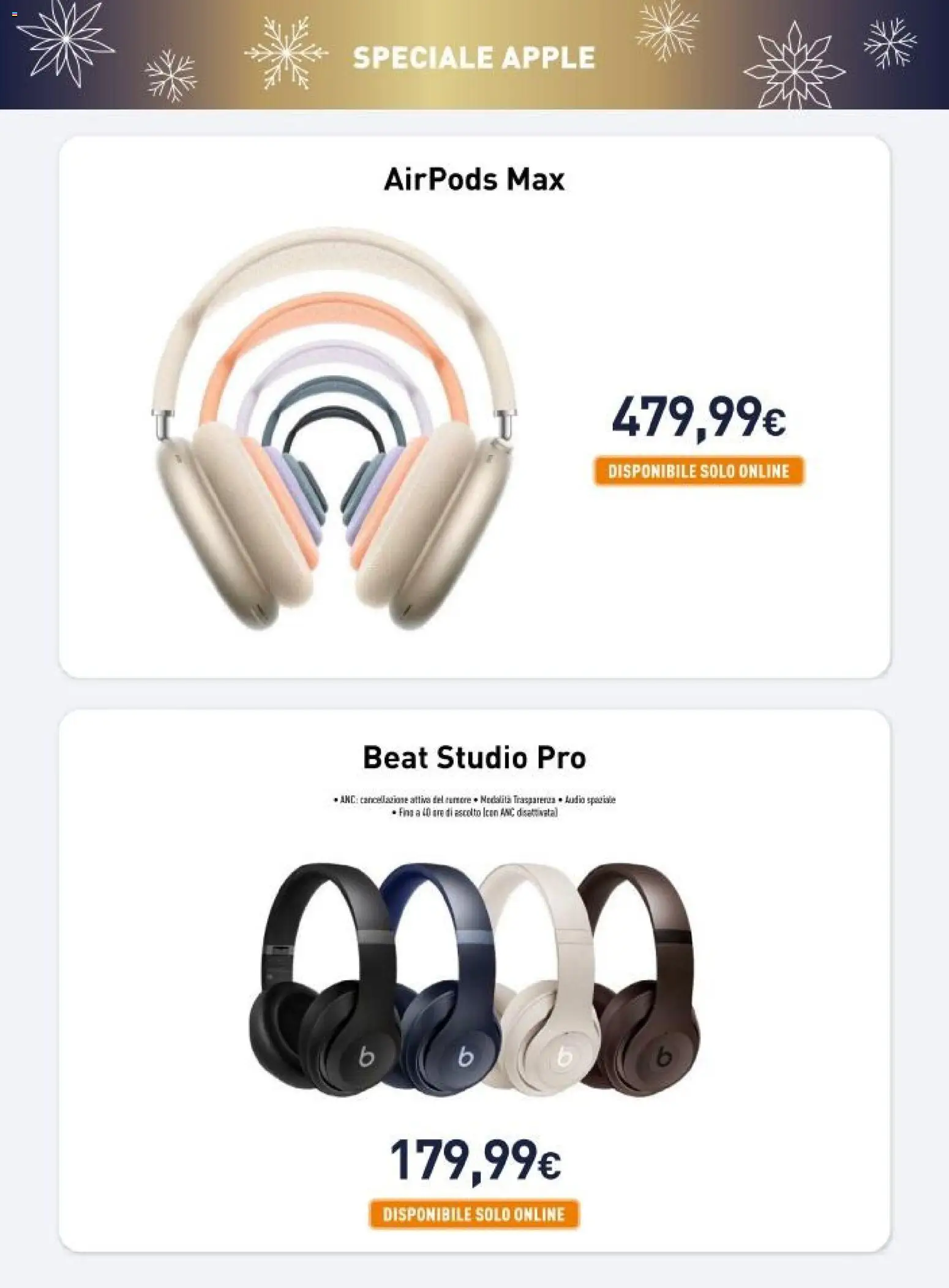 Volantino Unieuro del 08.12.2025 | Pagina: 9 | Prodotti: Airpods