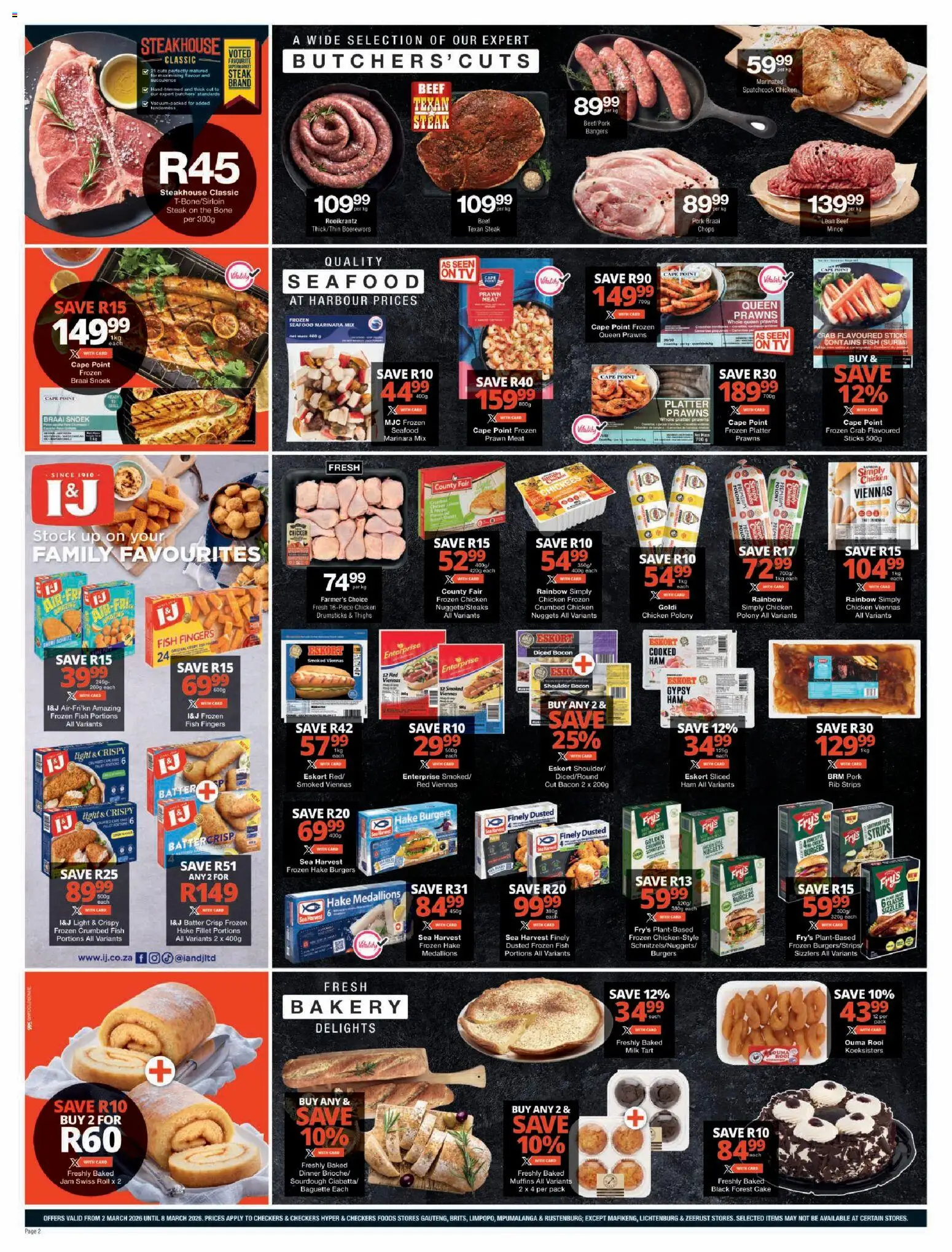 New Checkers catalogue – valid from 02.03.2026 | Page: 2 | Products: Light, Ham, Fish, Beef
