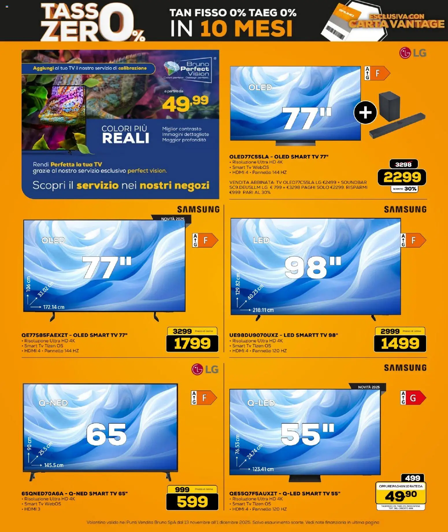 Volantino BRUNO del 13.11.2025 | Pagina: 28 | Prodotti: smart TV, Soundbar, TV, Samsung