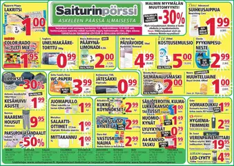 Katso Saiturinpörssi tarjoukset voimassa alkaen 07.08.2025