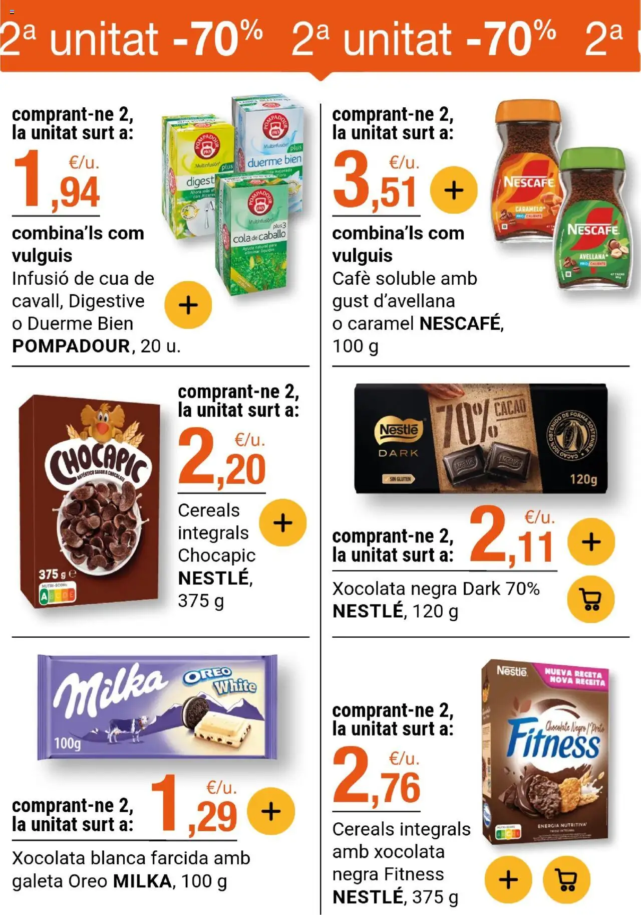 Bonpreu folleto │ válido desde el 07.10.2025 | Página: 18 | Productos: Café, Chocolate, Μηχανή καφέ, Φρυγανιές σικάλεως