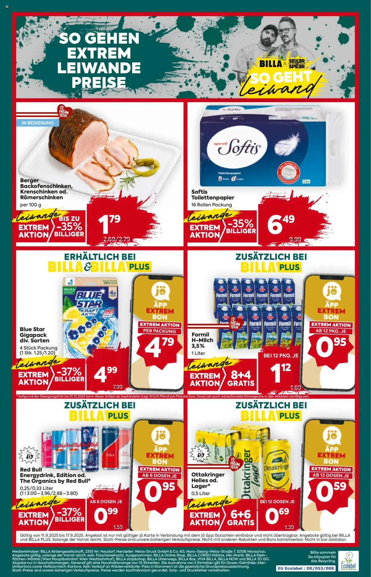 Billa Plus Flugblatt - Steiermark gültig ab 11.09.2025 | Seite: 16