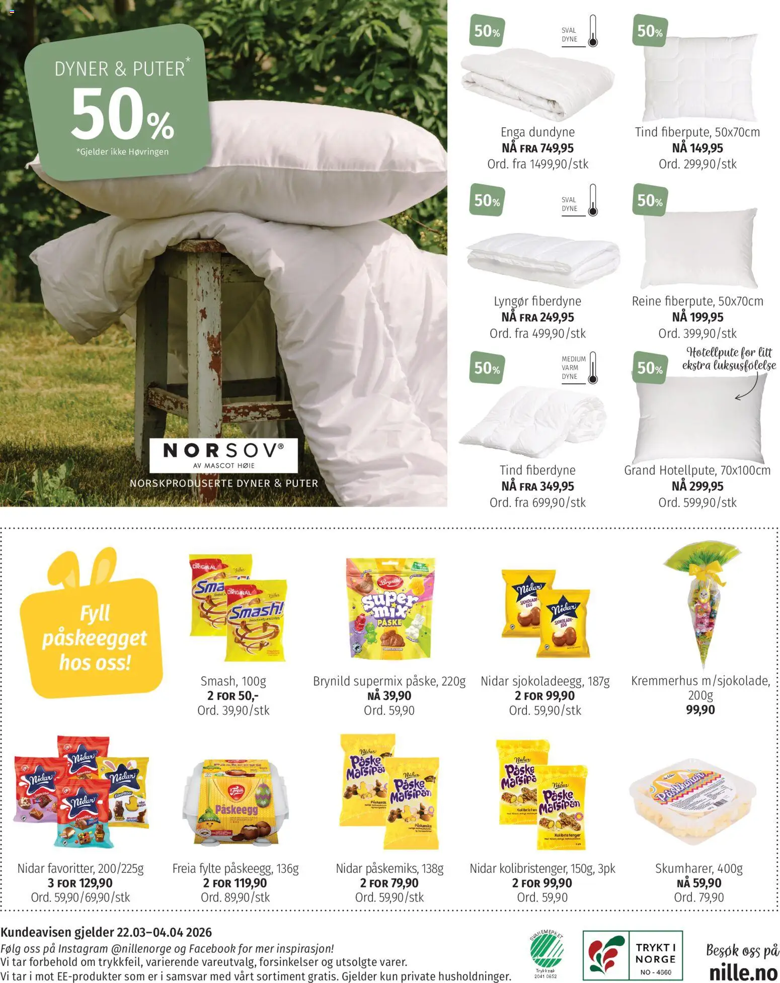 {H1} | Side: 8 | Produkter: Sjokolade, Dyne, Marsipan