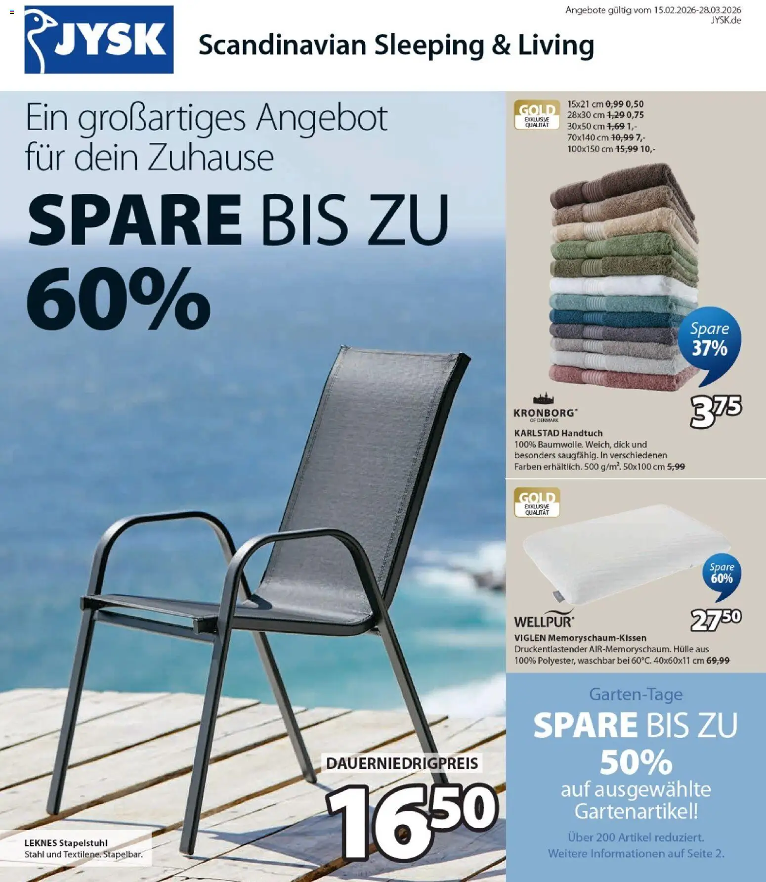 JYSK Prospekt 	 – gültig ab 15.02.2026 | Seite: 1